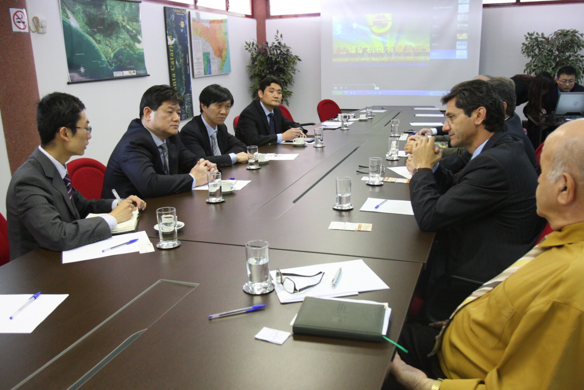 Visita protocolar da comitiva chinesa de Pingdibgshan
