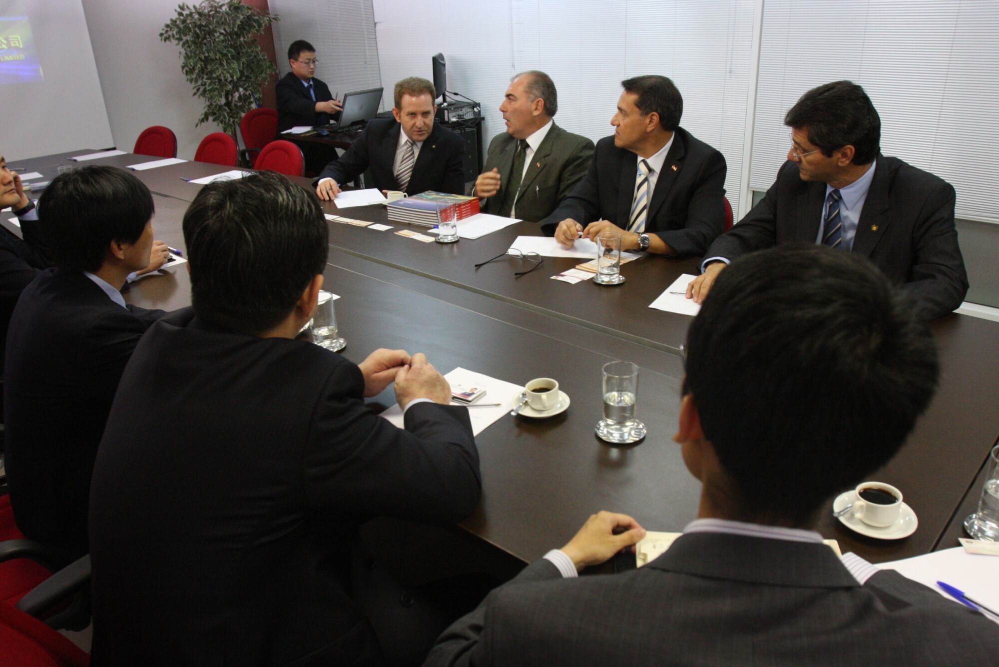Visita protocolar da comitiva chinesa de Pingdibgshan