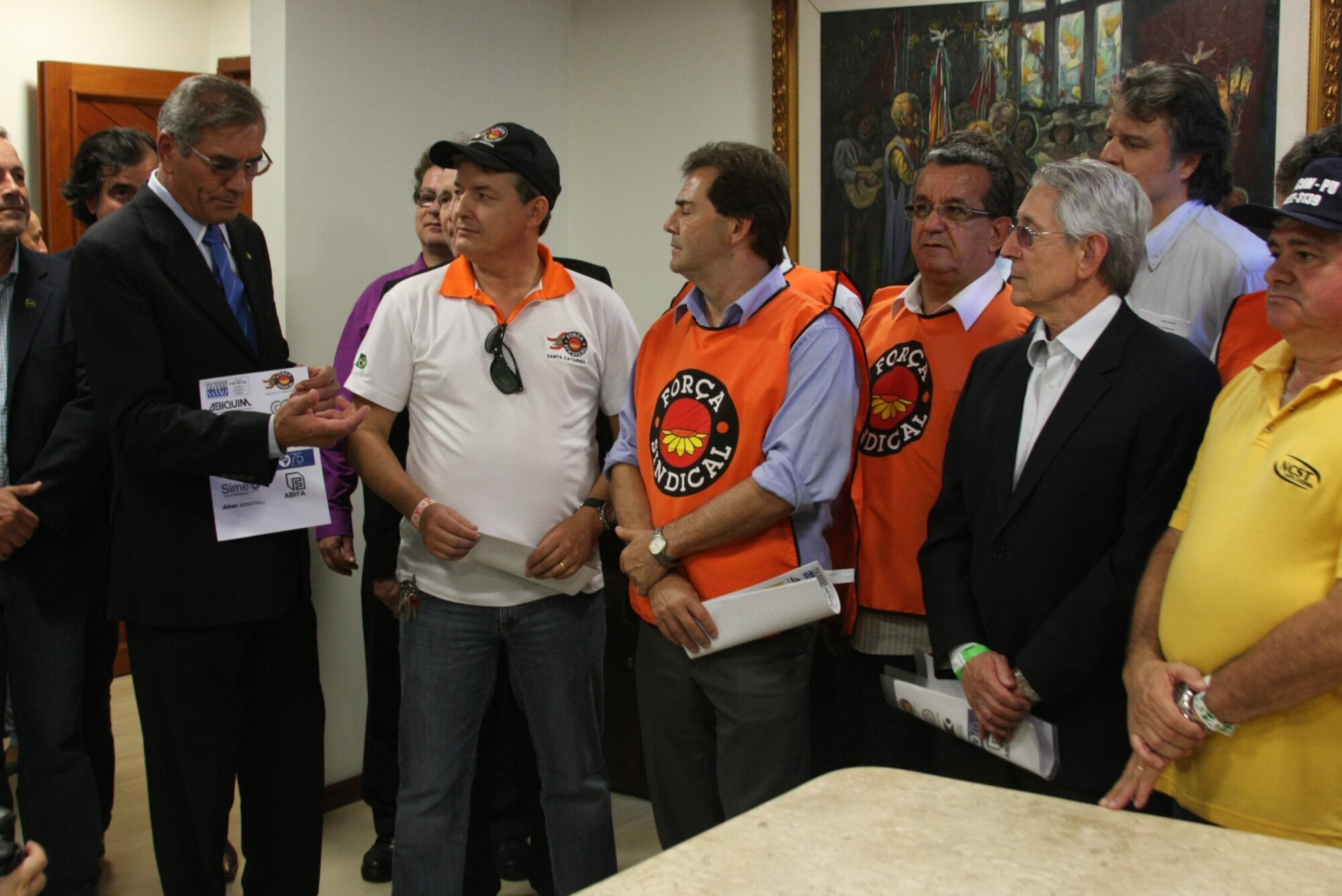 Presidente recebe liderança da Força Sindical