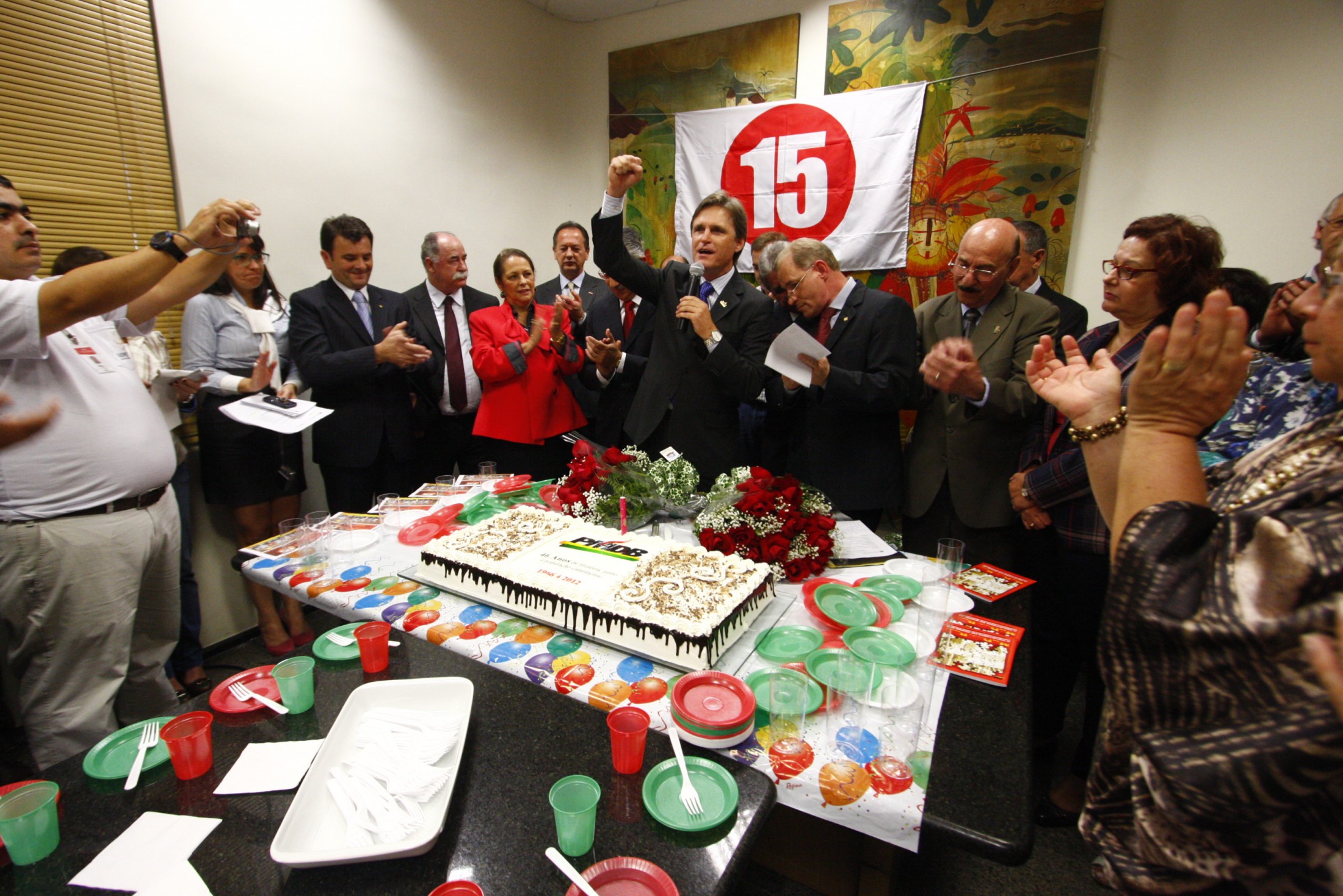Comemoração dos 46 anos do PMDB em SC