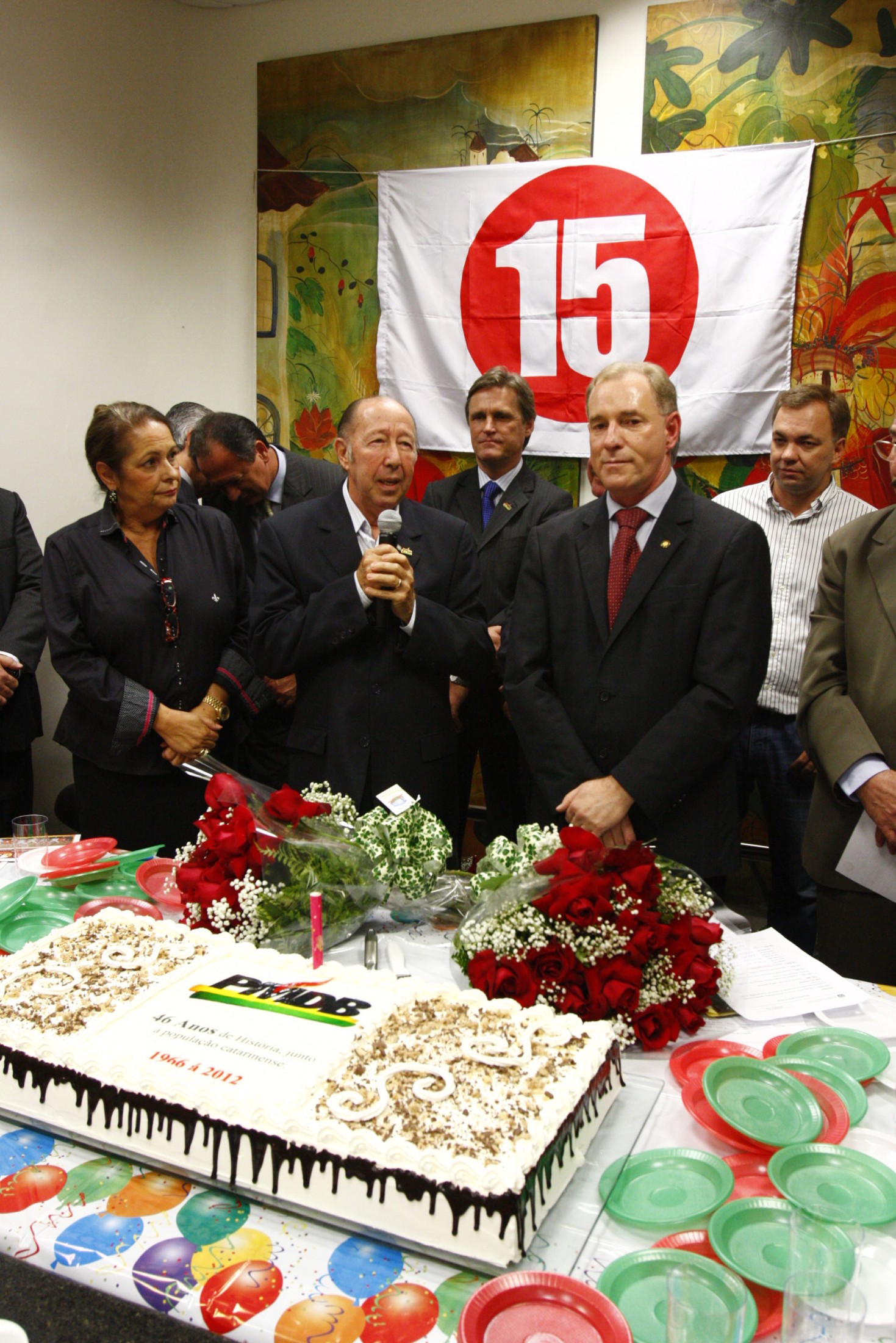 Comemoração dos 46 anos do PMDB em SC