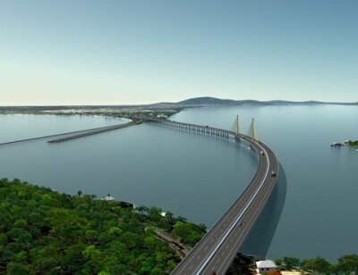 Comin comemora ordem de serviço para construção de ponte estaiada em Laguna