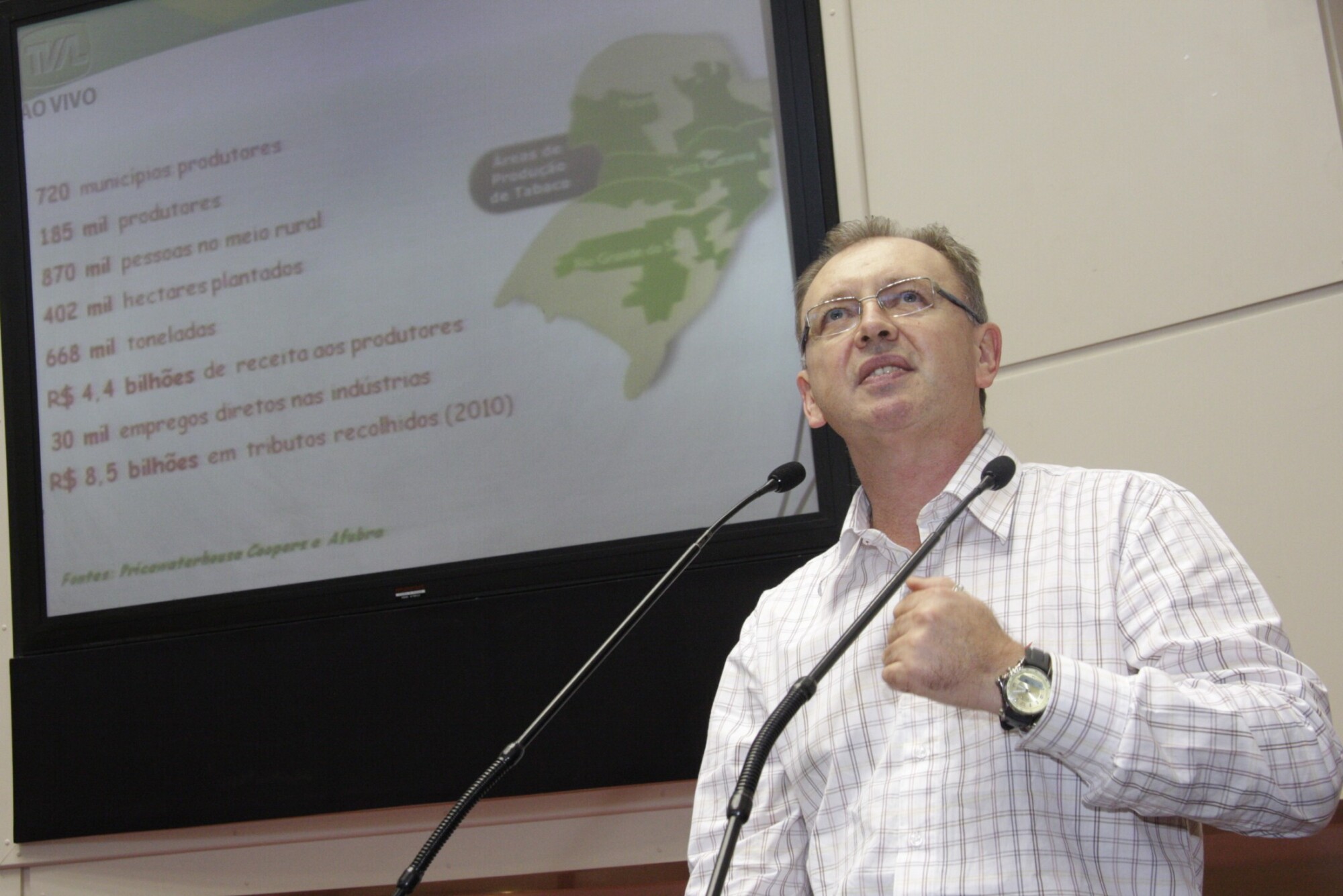 Fetaesc pede apoio ao Legislativo em prol da liberdade de produção de tabaco