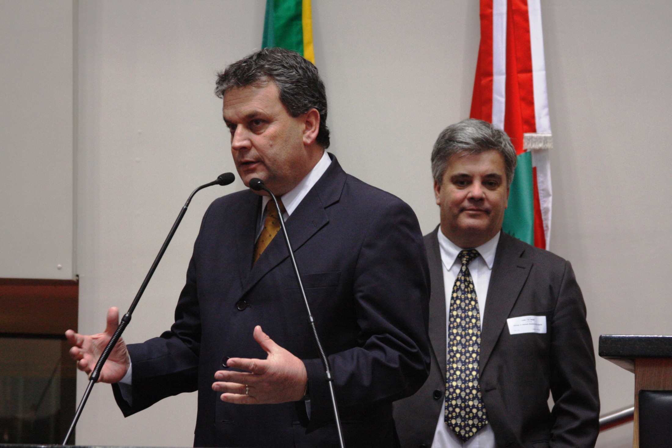 Beto Faria (Vice Prefeito de Canoinhas) e Hamilton Wendt (Secretario de Saúde de Canoinhas)