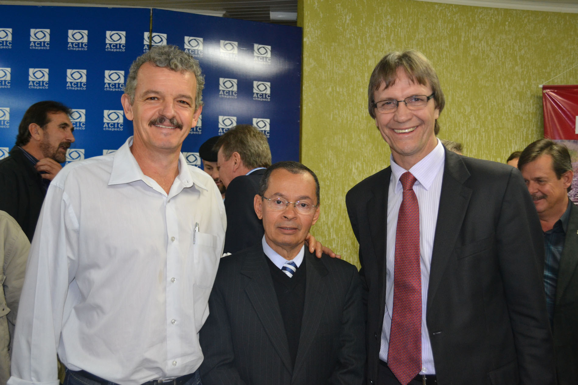 Dirceu Dresch, Segio Passos e Pedro Uczai