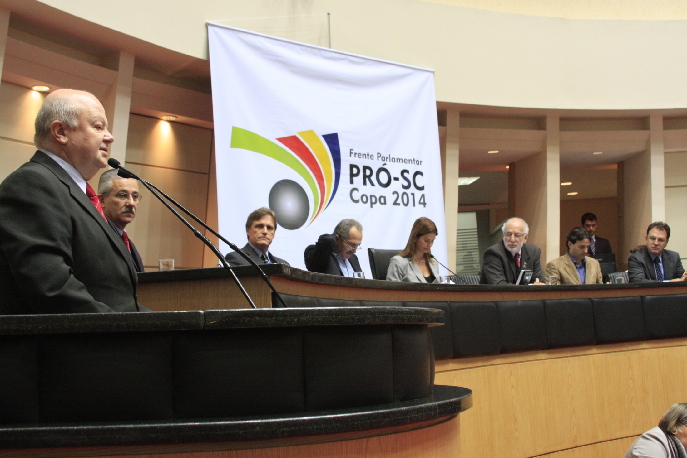 Ato de lançamento da Frente Parlamentar Pró Santa Catarina na Copa do Mundo 2014 com a presença do Ministro do Esporte
