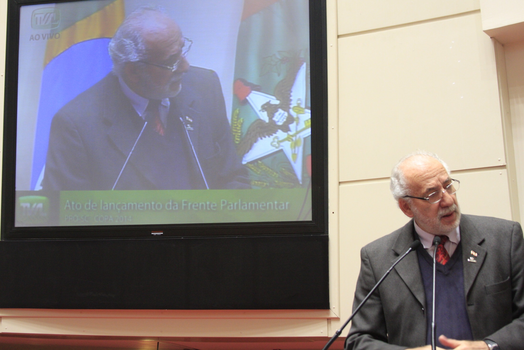 Ato de lançamento da Frente Parlamentar Pró Santa Catarina na Copa do Mundo 2014 com a presença do Ministro do Esporte