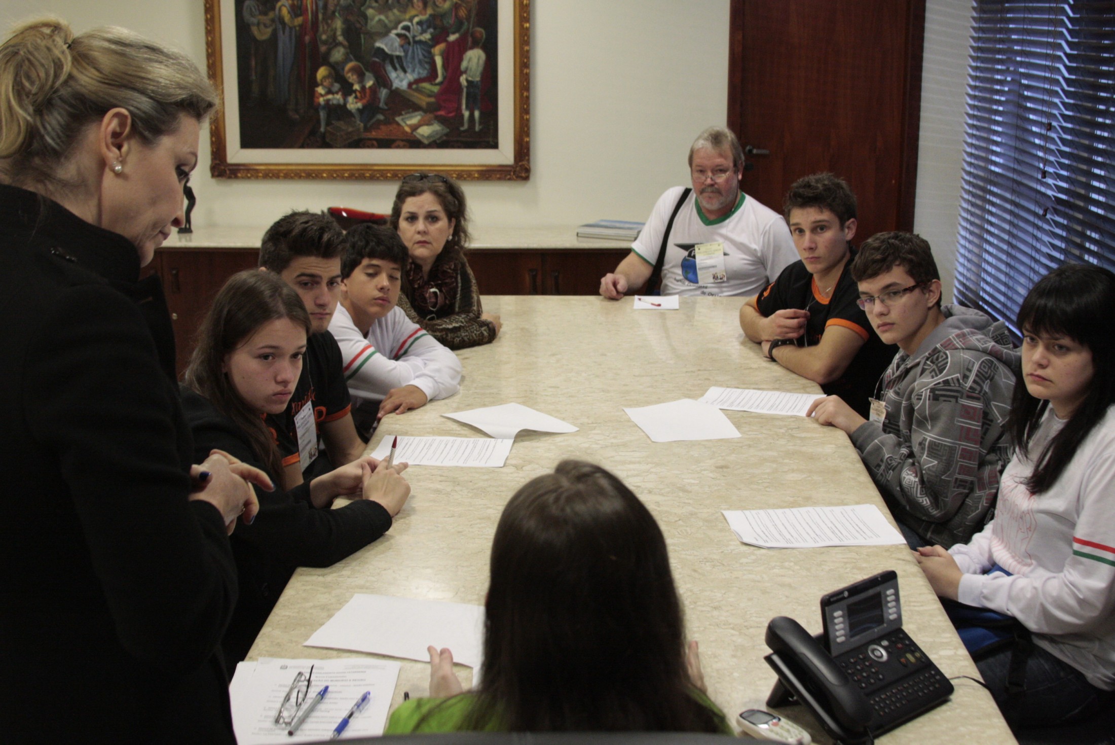 Parlamento Jovem - Reunião da Mesa Diretora