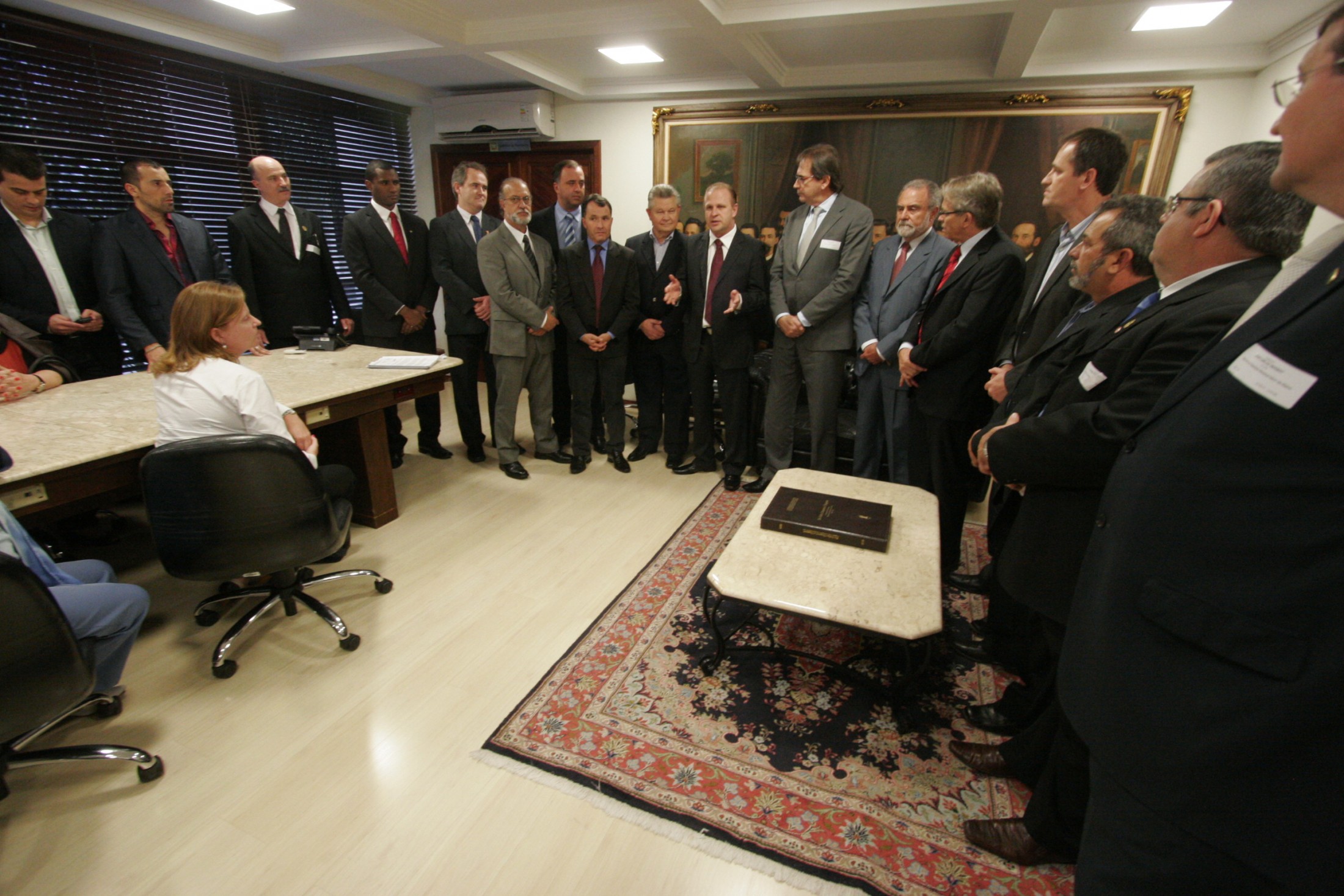 Presidente recebe comitiva de Joinville
