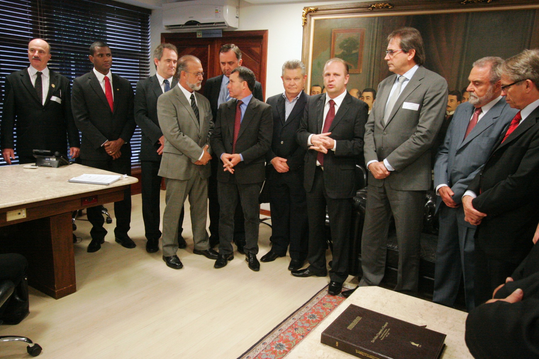 Presidente recebe comitiva de Joinville