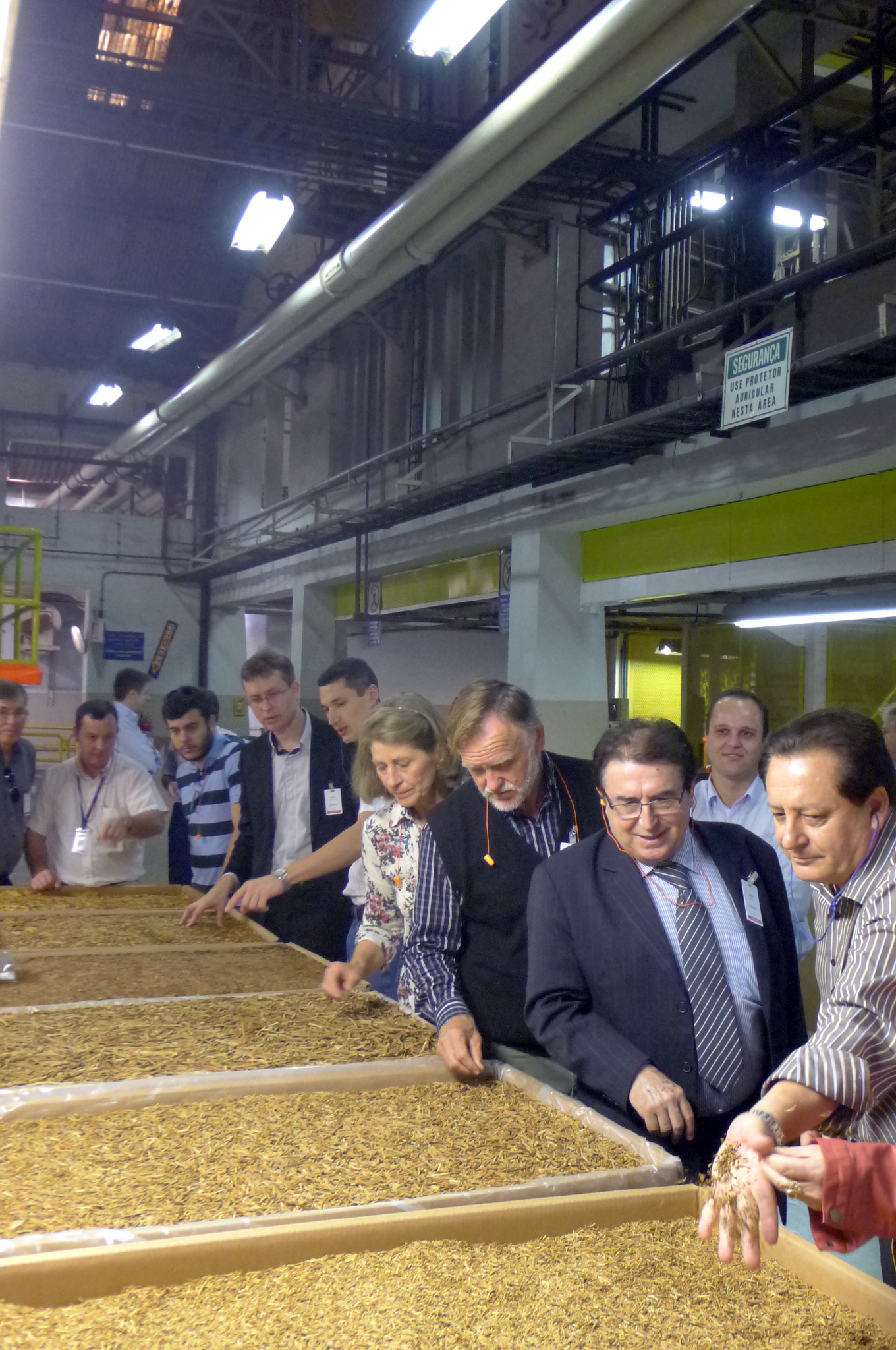 Aguiar visita unidade processadora de fumo com produtores de Santa Terezinha