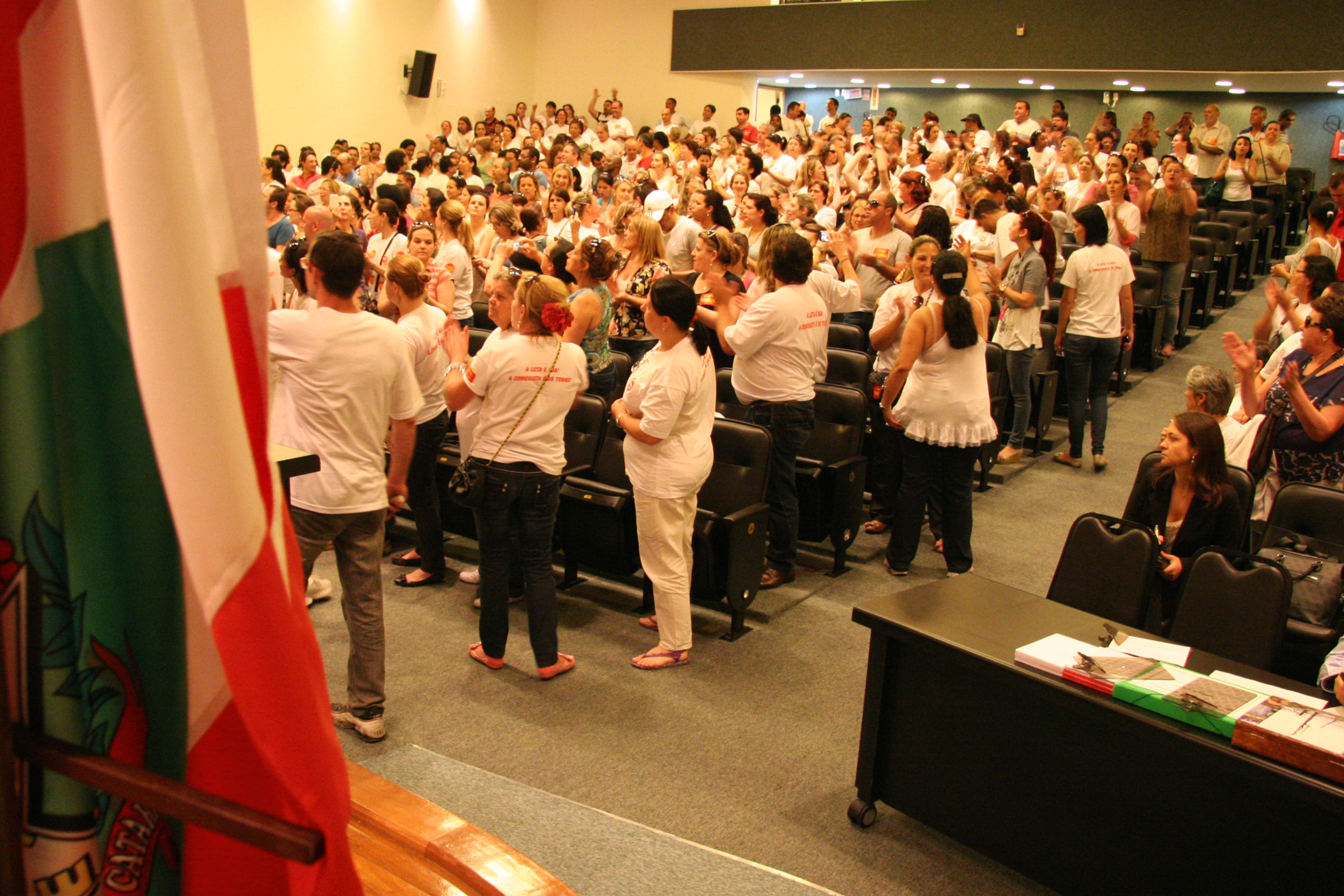Audiência Pública sobre a Situação da Greve dos Servidores da Saúde de Santa Catarina - Foto: Miriam Zomer