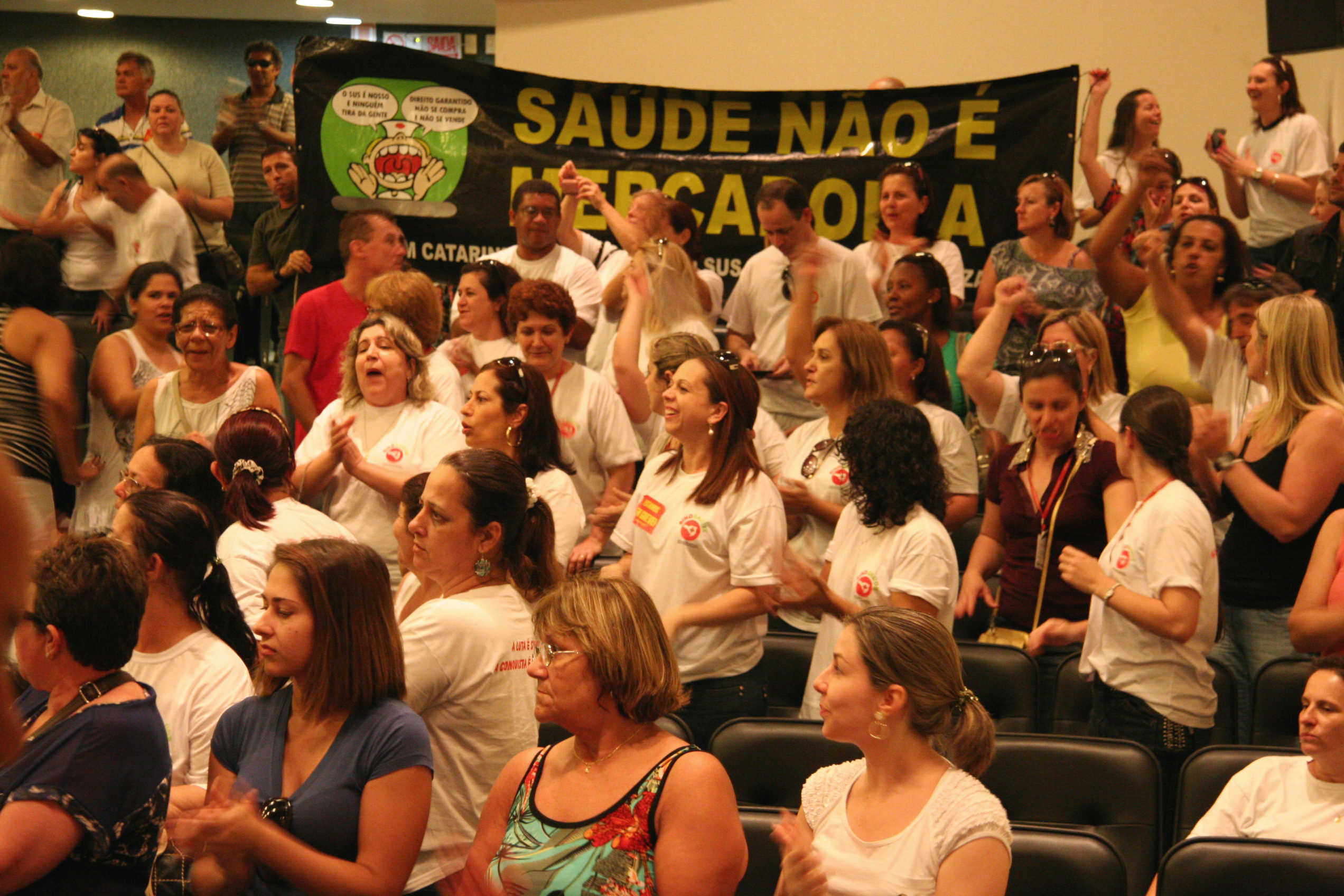 Audiência Pública sobre a Situação da Greve dos Servidores da Saúde de Santa Catarina - Foto: Miriam Zomer