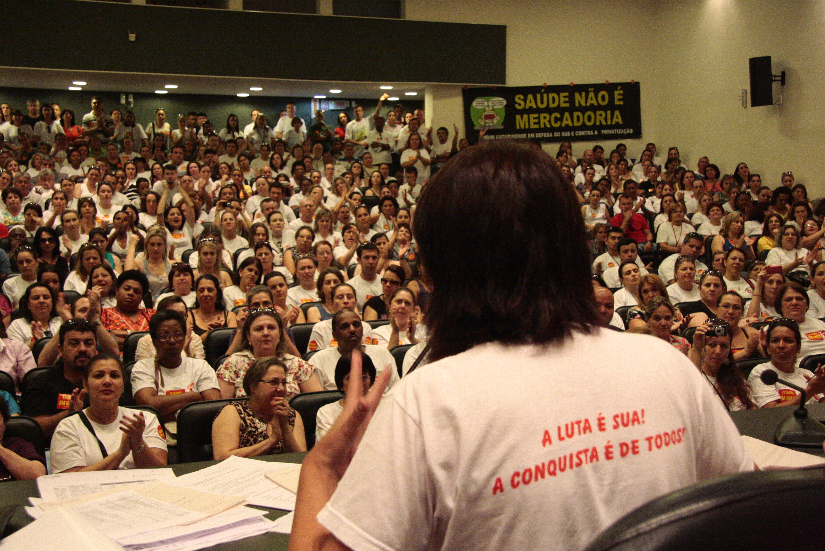 Audiência Pública sobre a Situação da Greve dos Servidores da Saúde de Santa Catarina - Foto: Thiago Marthendal