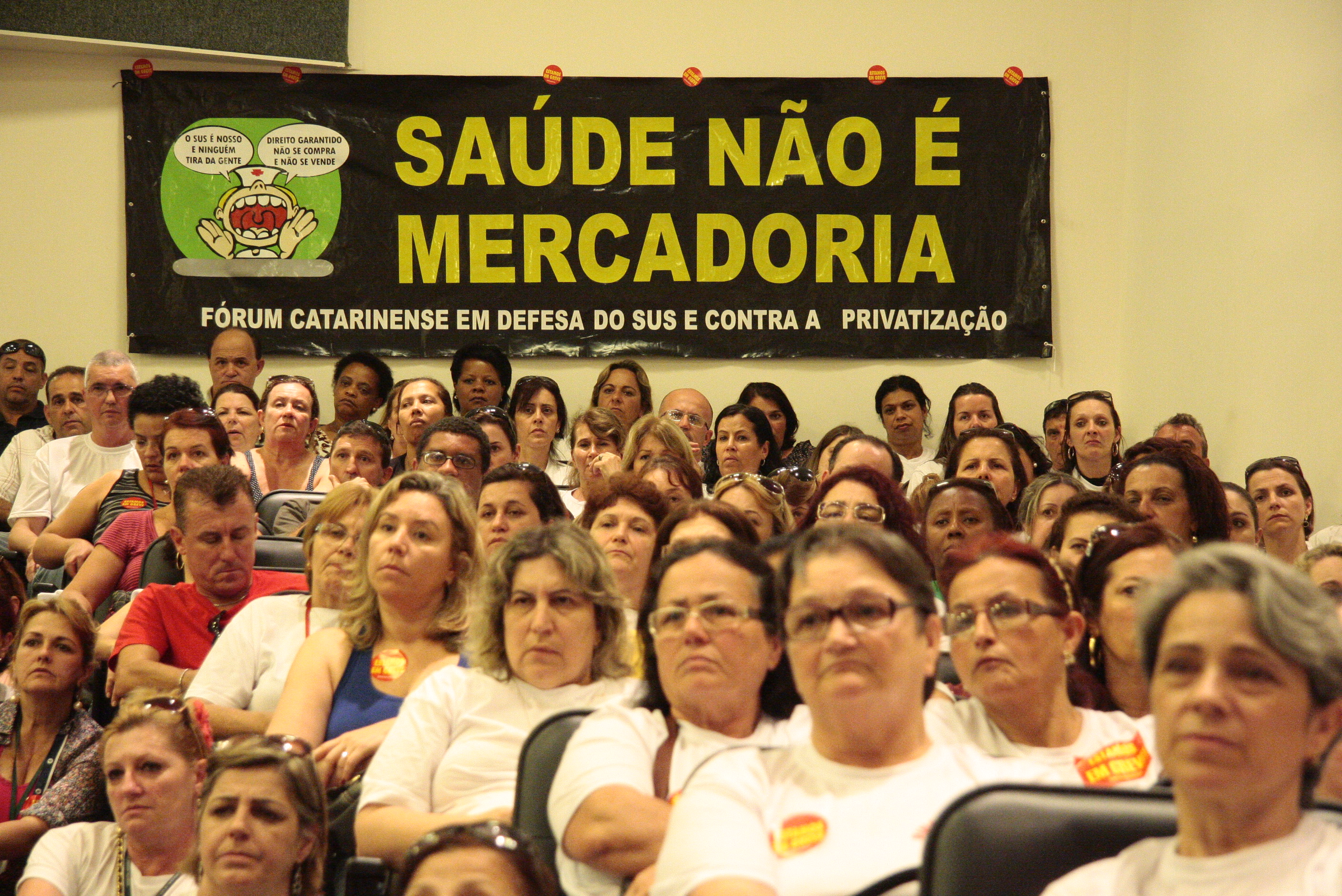 Audiência Pública sobre a Situação da Greve dos Servidores da Saúde de Santa Catarina - Foto: Thiago Marthendal