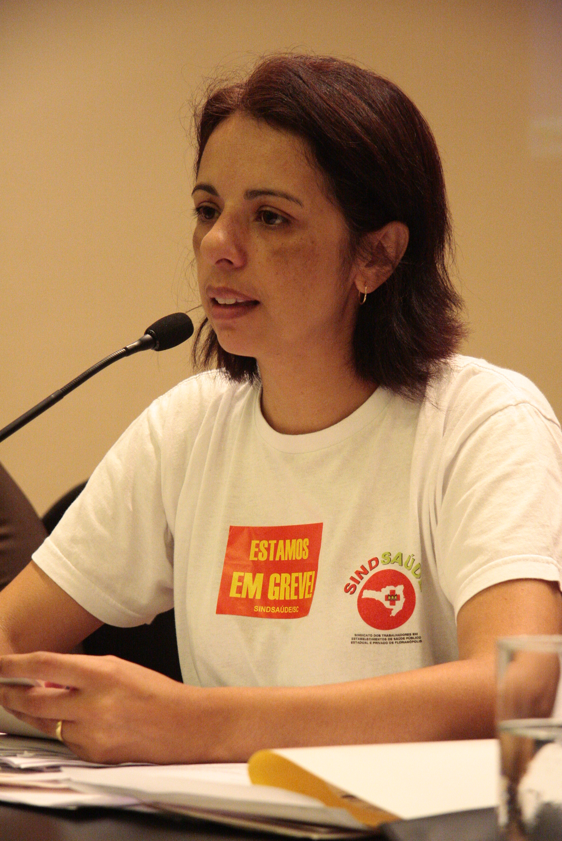 Audiência Pública sobre a Situação da Greve dos Servidores da Saúde de Santa Catarina - Edileuza Garcia Furtuna - Foto: Thiago Marthendal