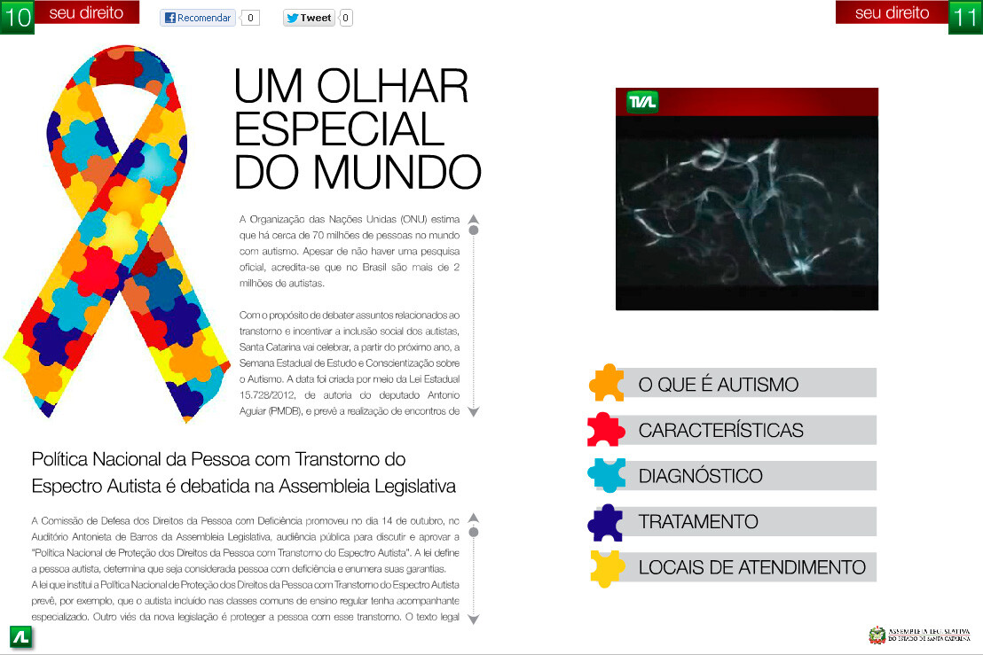 Revista AL de novembro destaca lei sobre autismo e atuação parlamentar