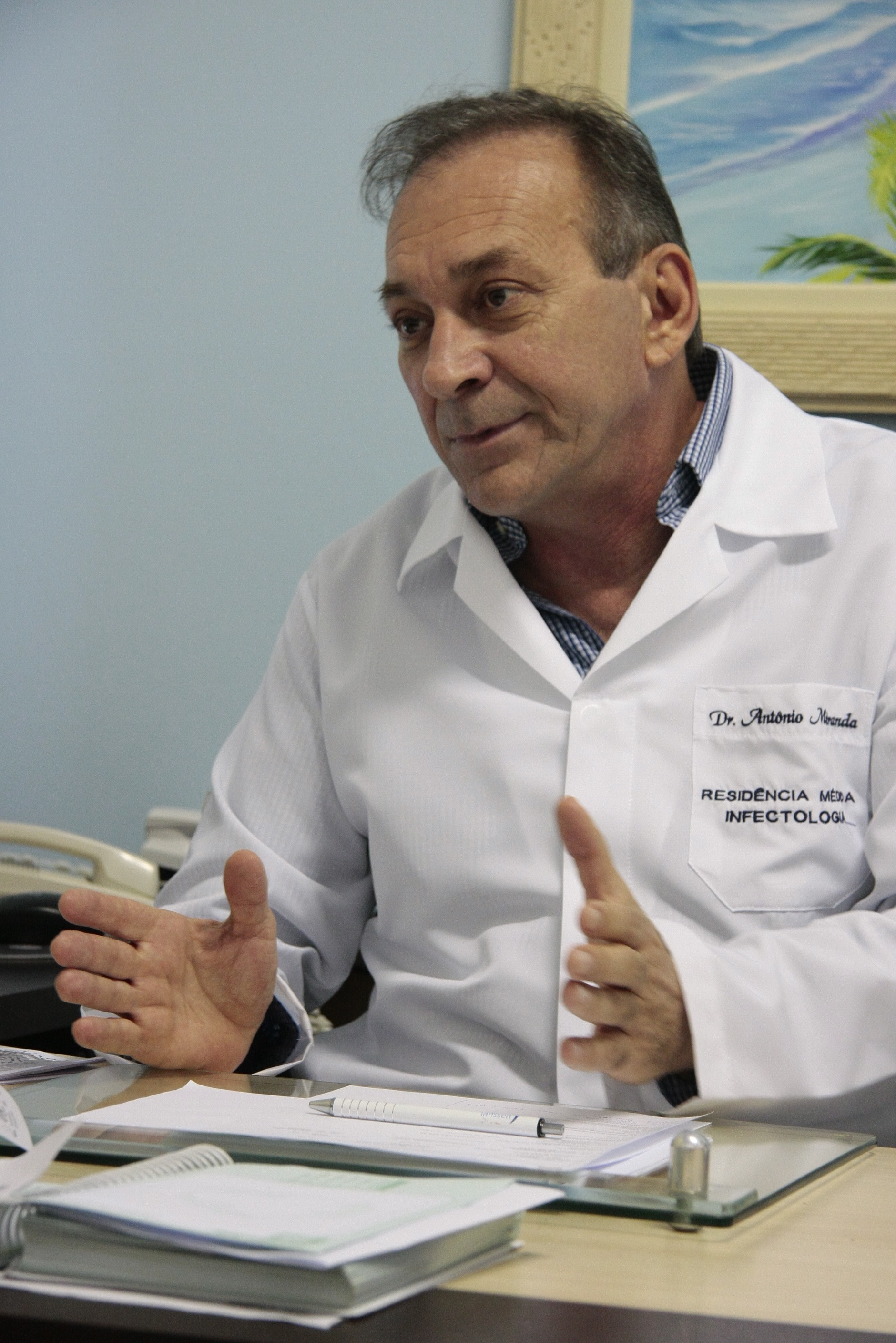 Campanha do Ministério da Saúde destaca a importância da testagem para o HIV. Dr. Antônio Miranda. Foto Miriam Zomer