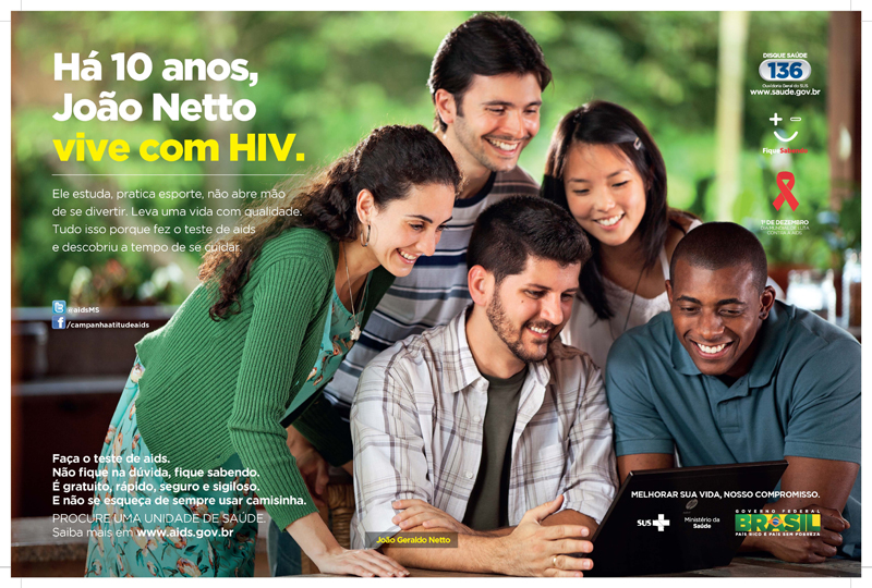 Campanha do Ministério da Saúde destaca a importância da testagem para o HIV