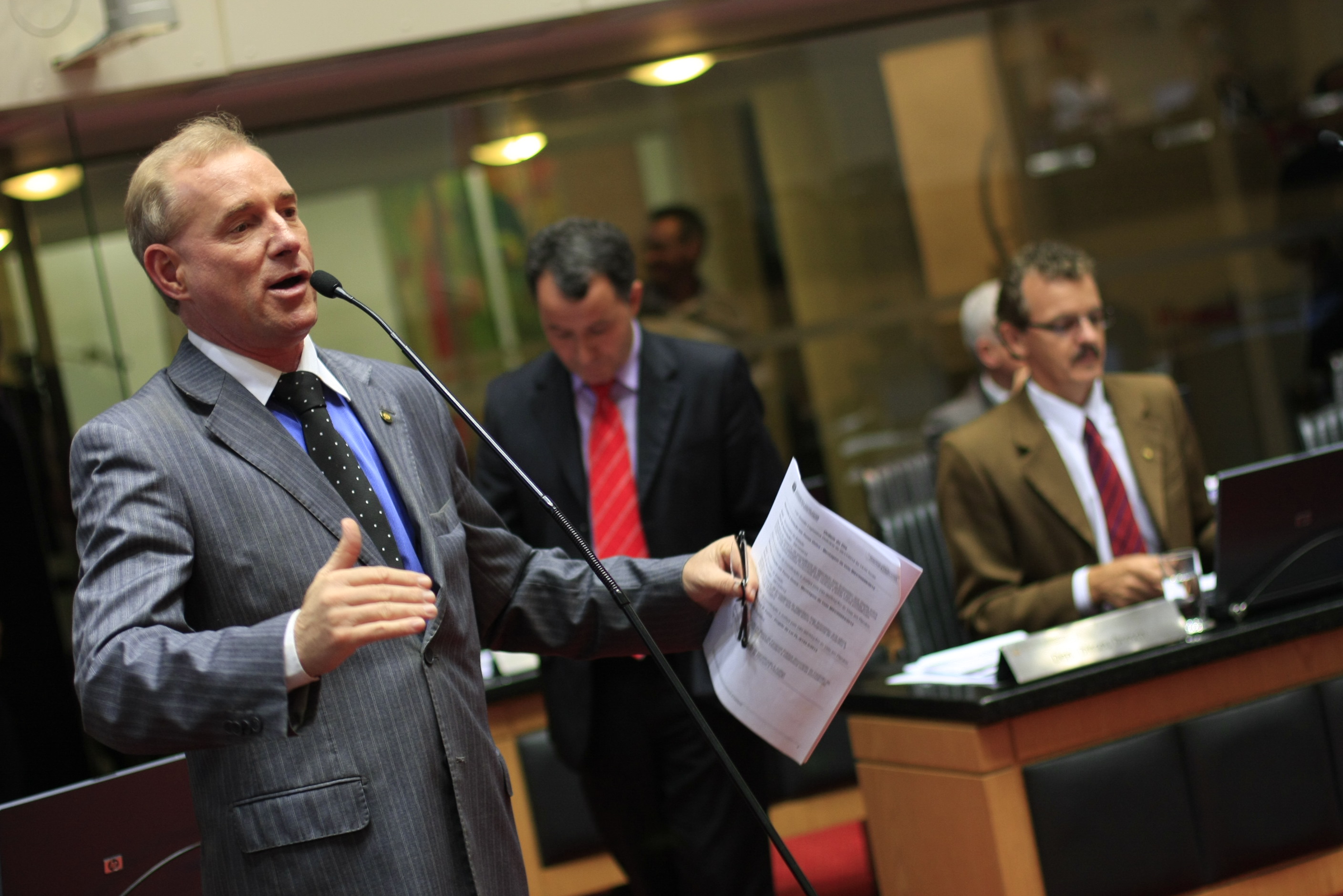 Sessão Ordinária - Deputado Aldo Schneider (PMDB) - Foto: Lucas Gabriel Diniz