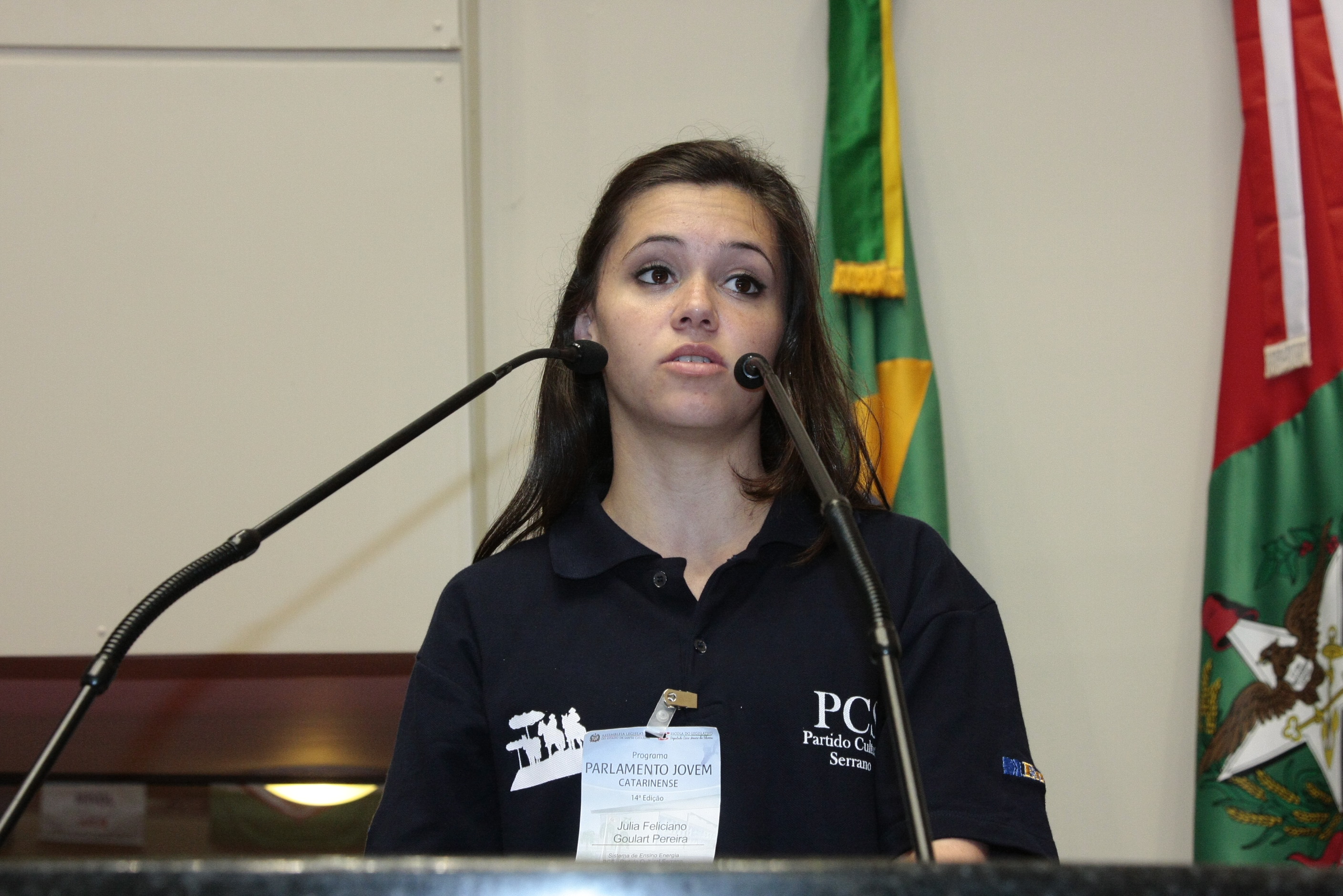 Julia Goulart (PCS) - 14ª Edição do Programa Parlamento Jovem - Foto: Solon Soares