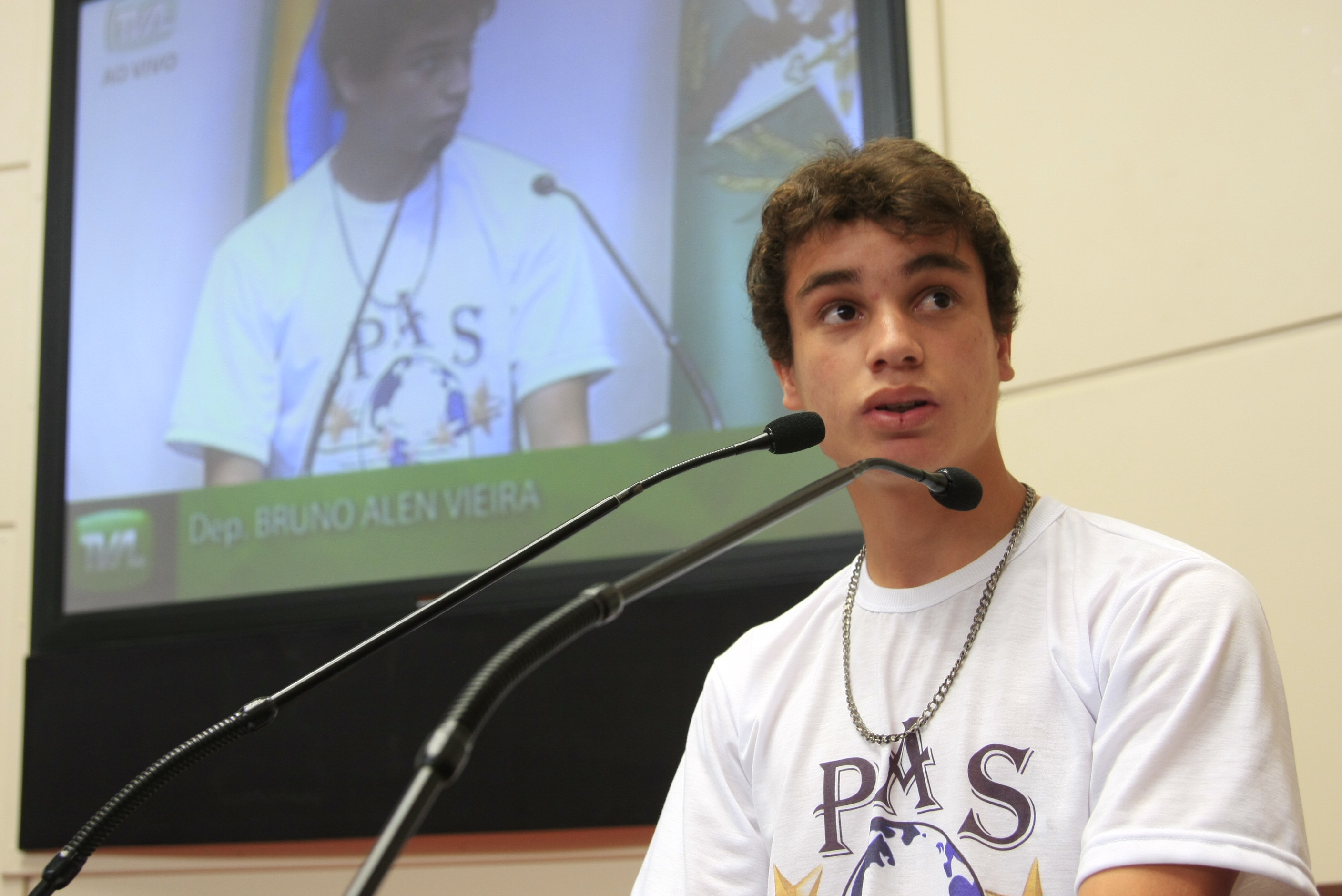 Bruno Vieira (PAS)  - 14ª Edição do Programa Parlamento Jovem - Foto: Lucas Gabriel Diniz