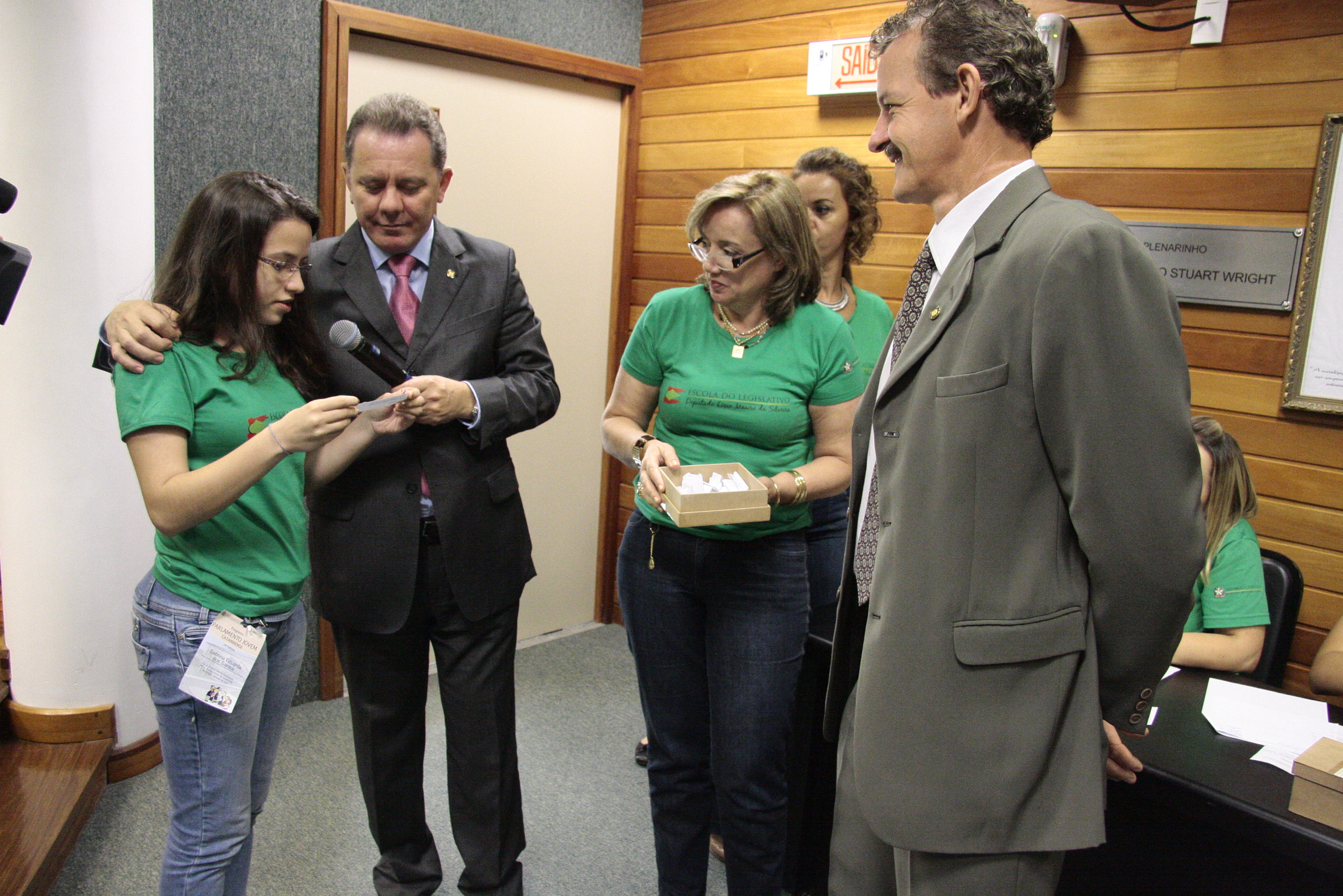 14ª Edição do Programa Parlamento Jovem.Sorteio das Escolas para próxima edição. Fotos: Miriam Zomer