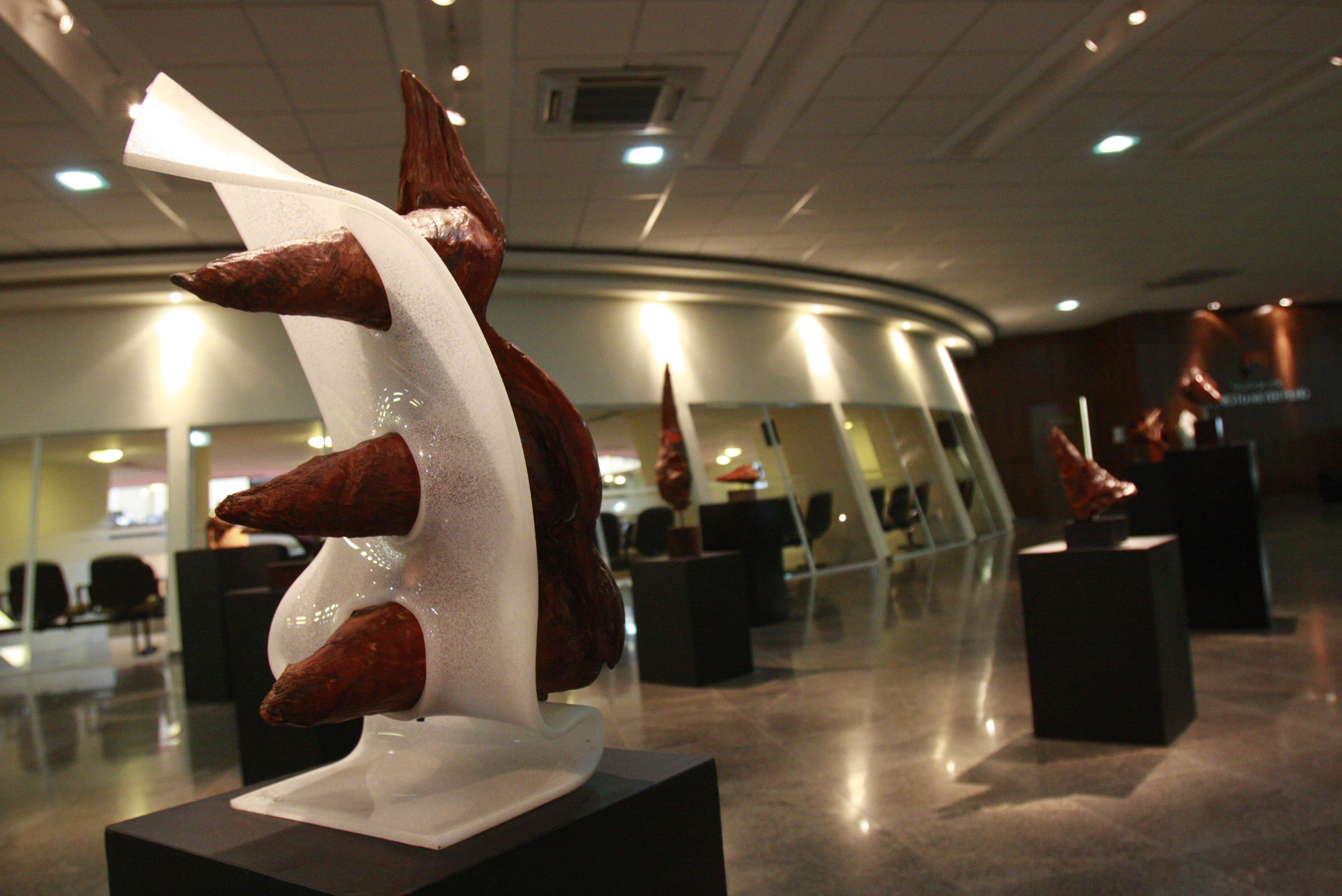 Exposição de Esculturas - Artista Jorge Schoroeder. Foto: Lucas Gabriel Diniz