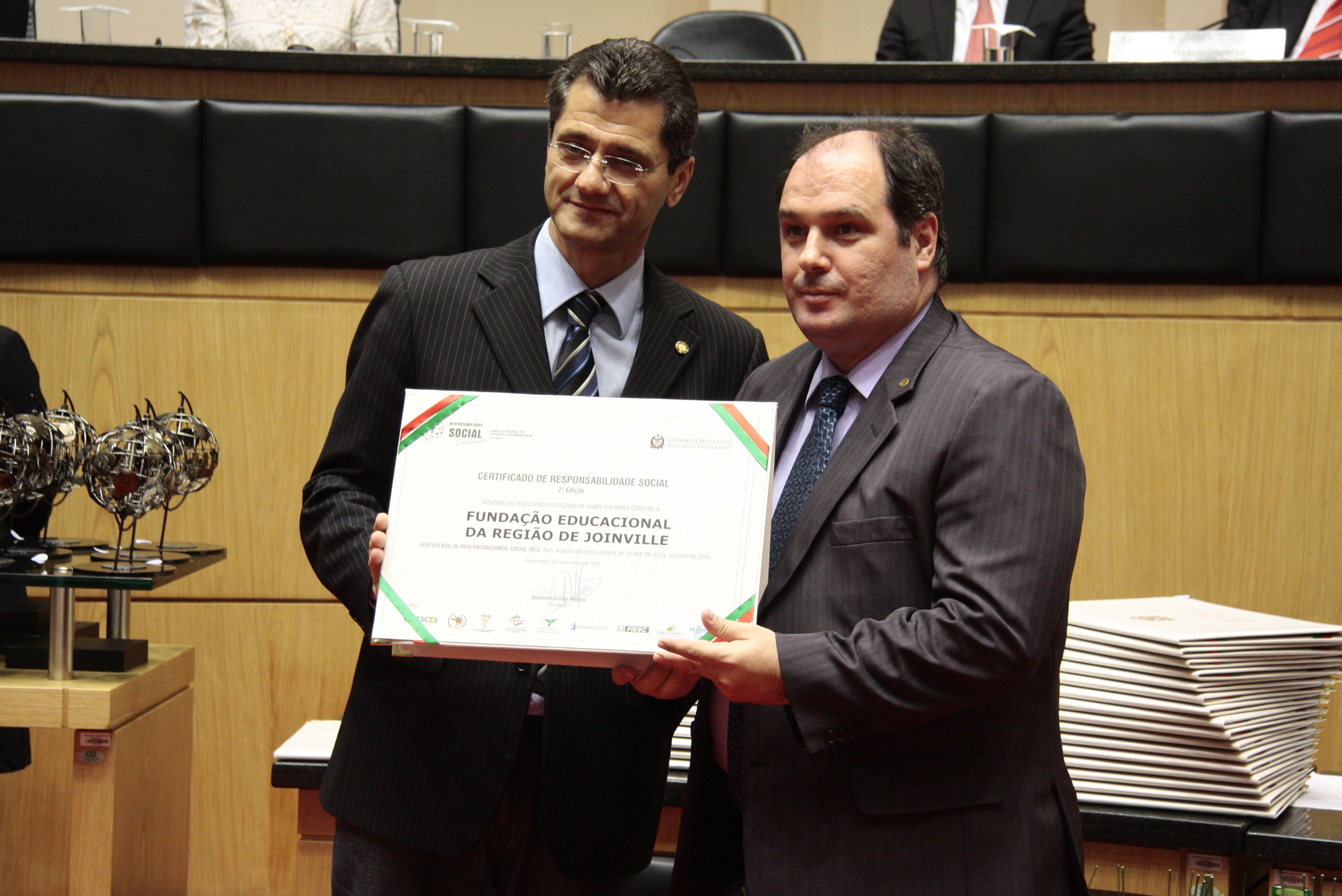 Sessão Especial de Certificação de Responsabilidade Social - 2012 - Foto: Miriam Zomer