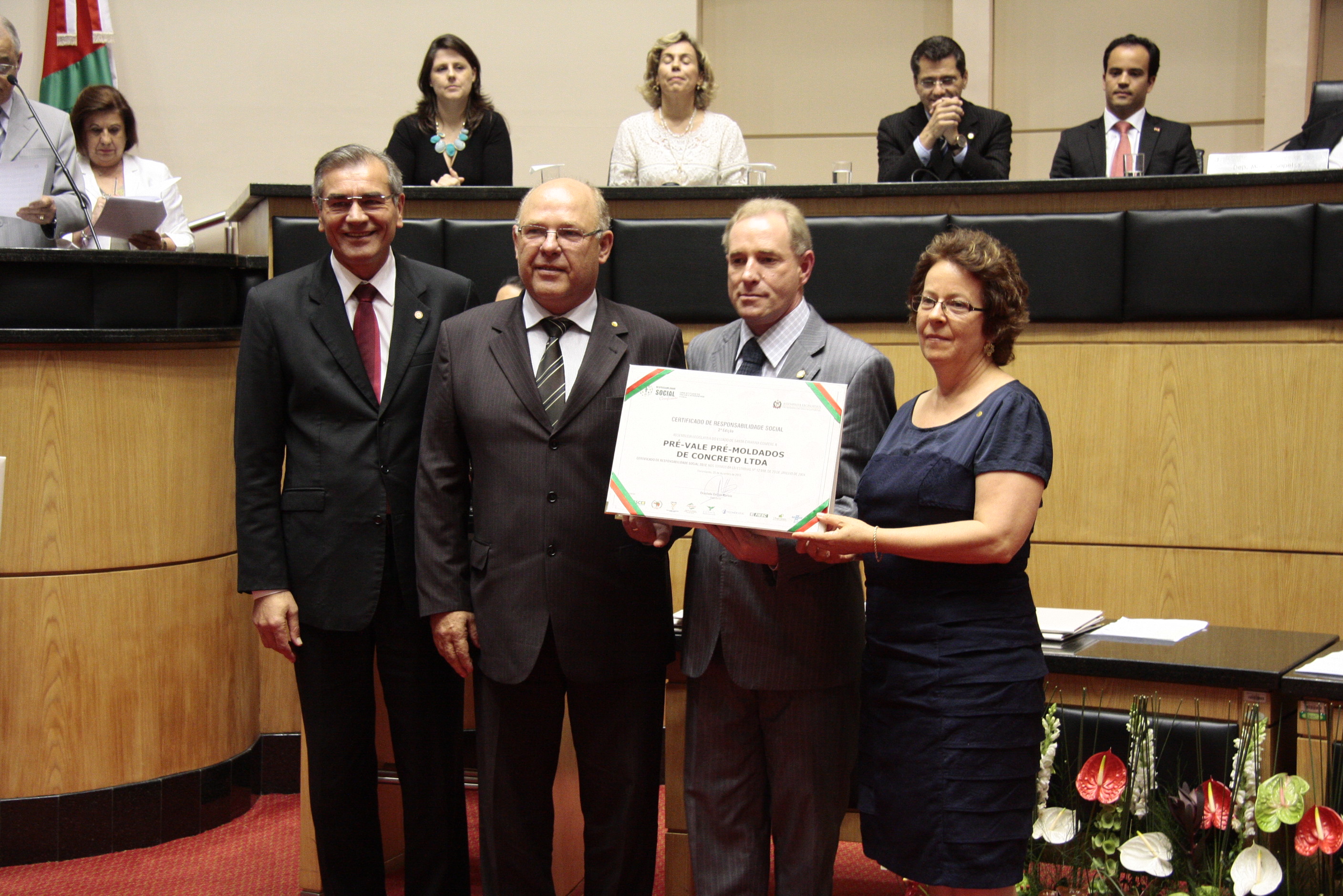 Sessão Especial de Certificação de Responsabilidade Social - 2012 - Foto: Miriam Zomer