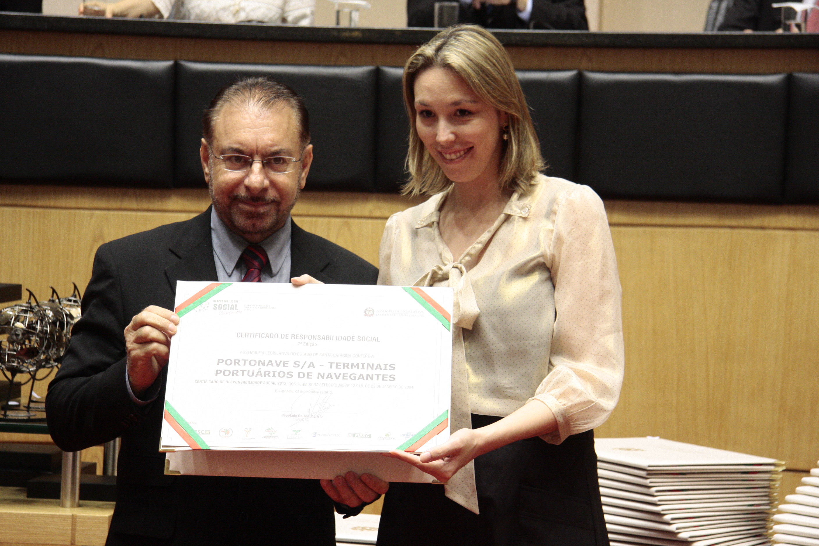 Sessão Especial de Certificação de Responsabilidade Social - 2012 - Foto: Miriam Zomer