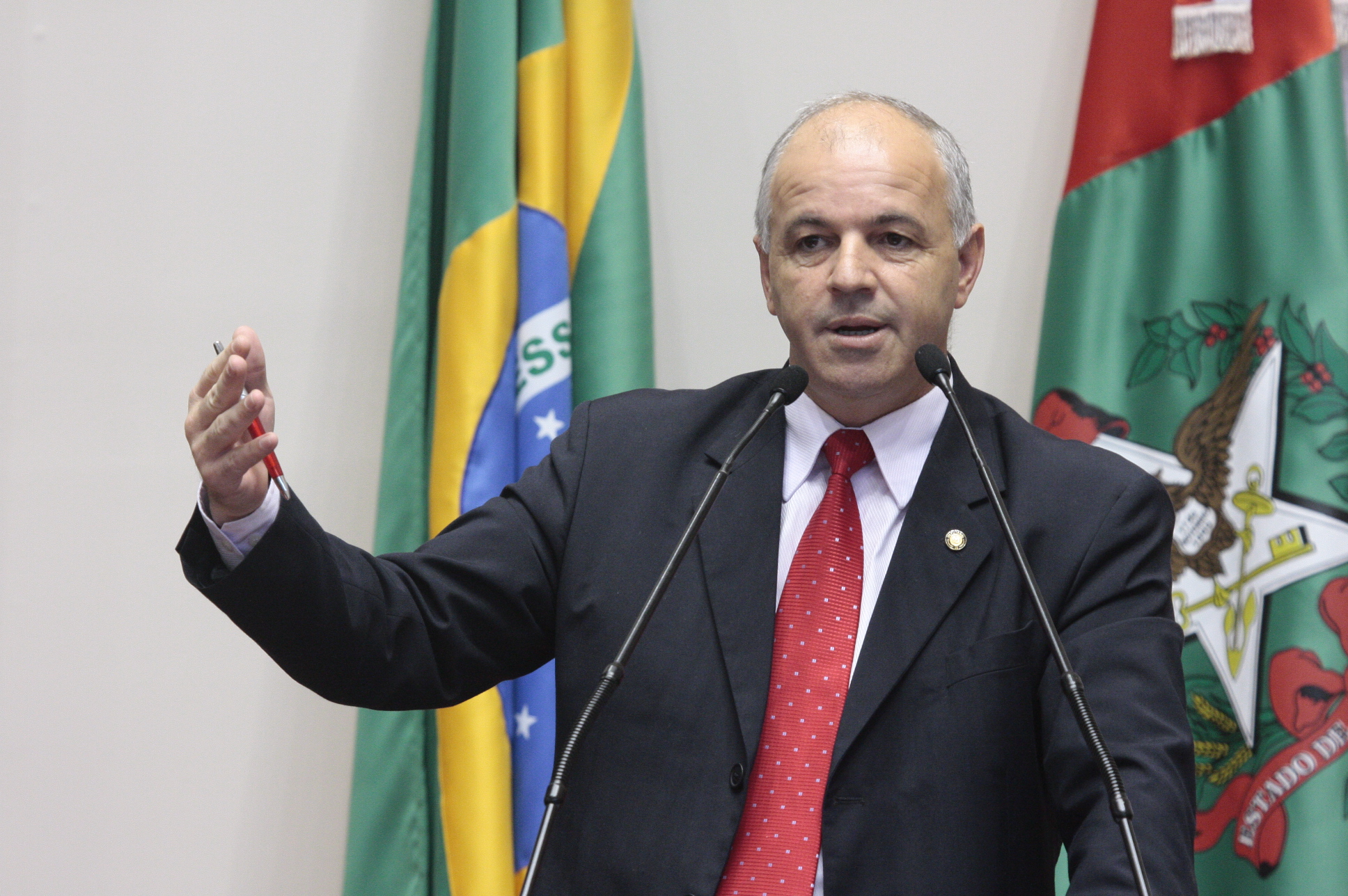 Sessão Ordinária - Plenário Osni Régis. Deputado Sargento Amauri Soares (PDT) Foto: Miriam Zomer