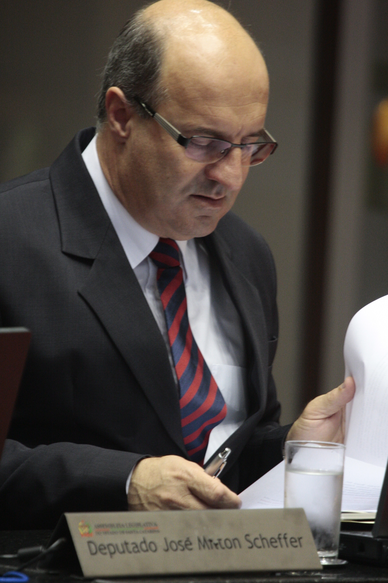 Sessão Ordinária - Plenário Osni Régis. Deputado José Milton Scheffer (PP) Foto: Miriam Zomer
