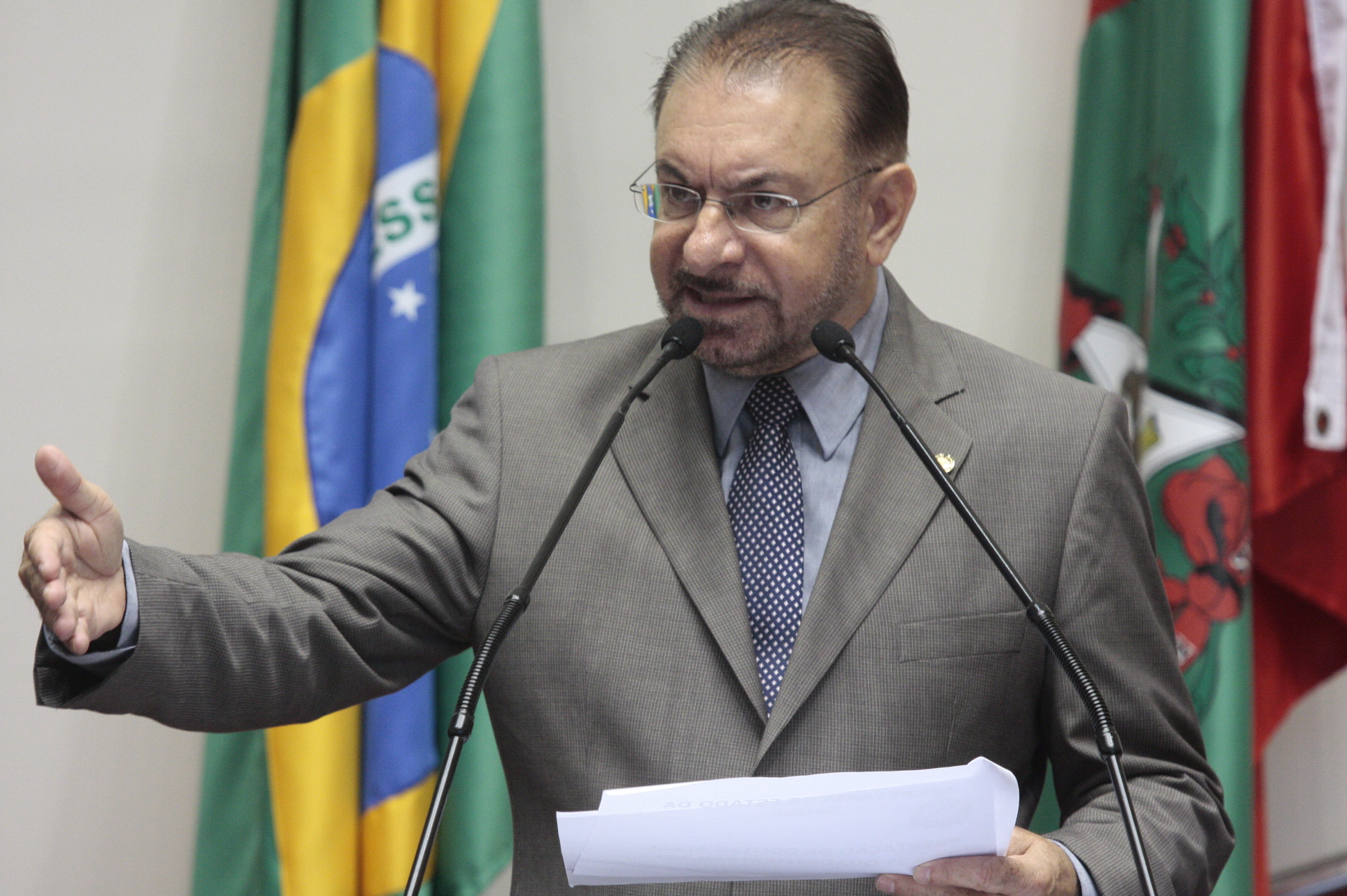 Sessão Ordinária - Plenário Osni Régis. Deputado Volnei Morastoni (PT) Foto: Miriam Zomer