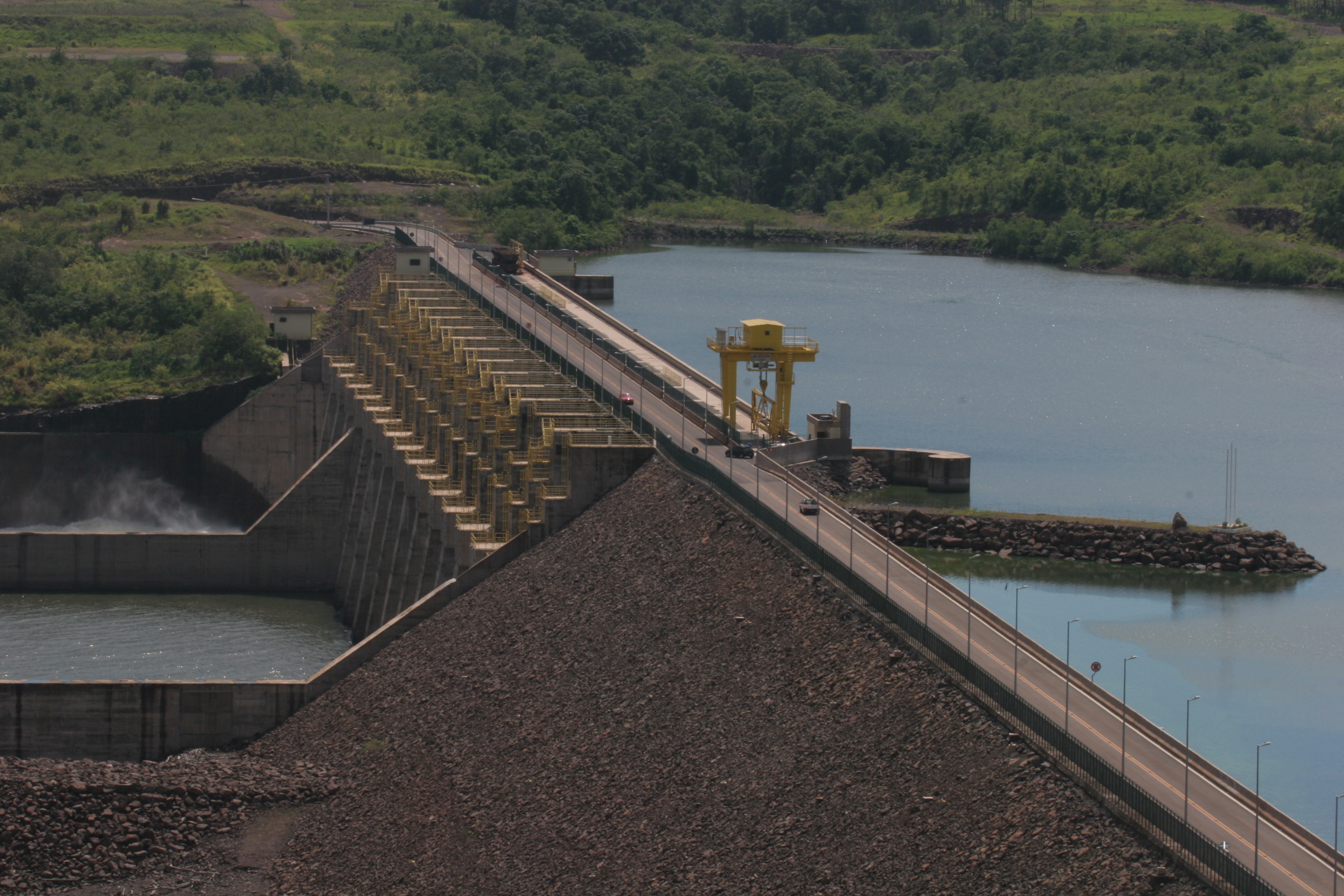 Vista da Barragem Foz do Chapeco    Foto  Carlos Kilian