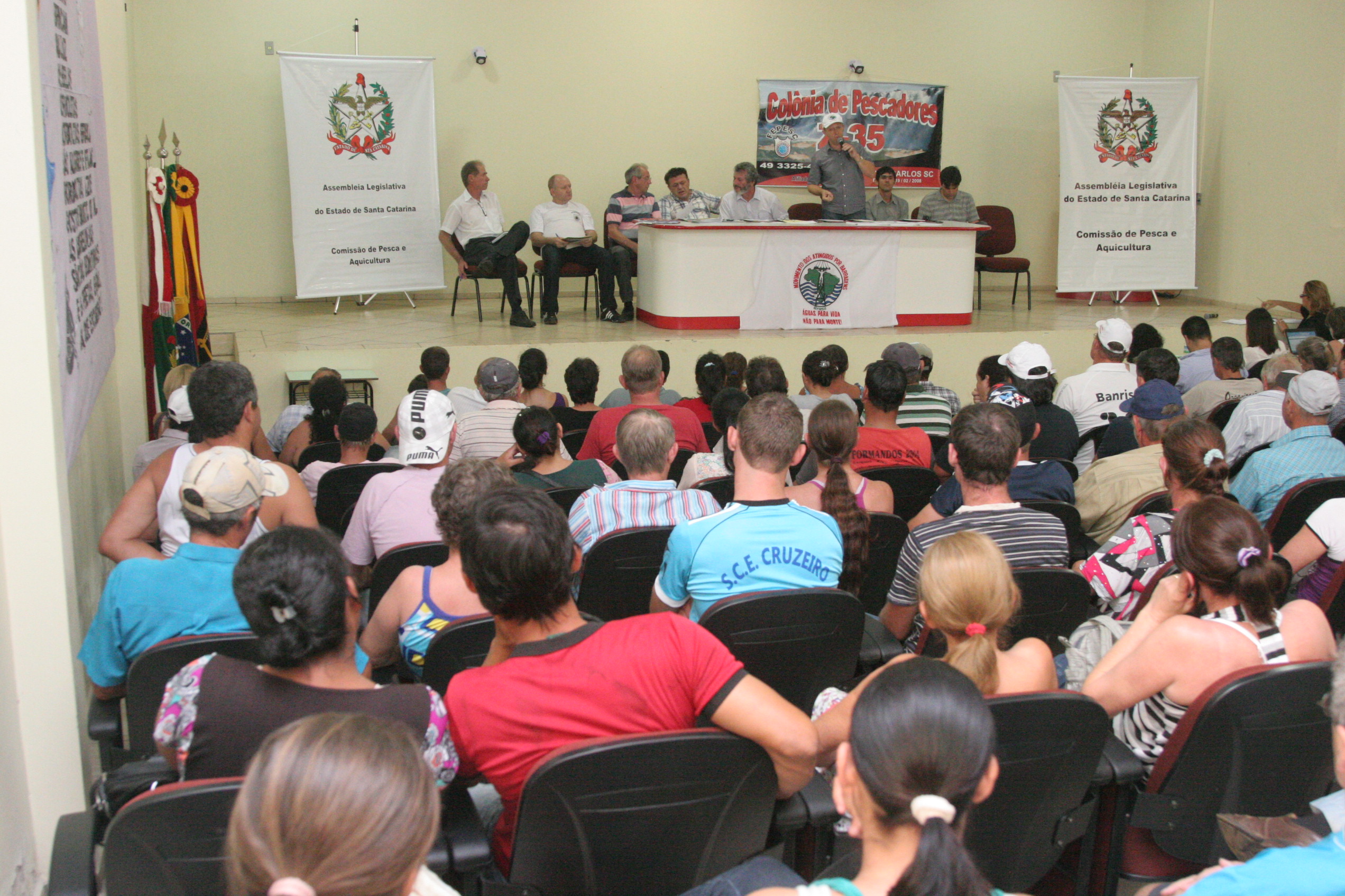 Audiencia Publica da Comissao de Pesca e Aquicultura discute a  Situacao dos Pescadores da Barragem Foz do Chapeco  Foto Carlos Kilian