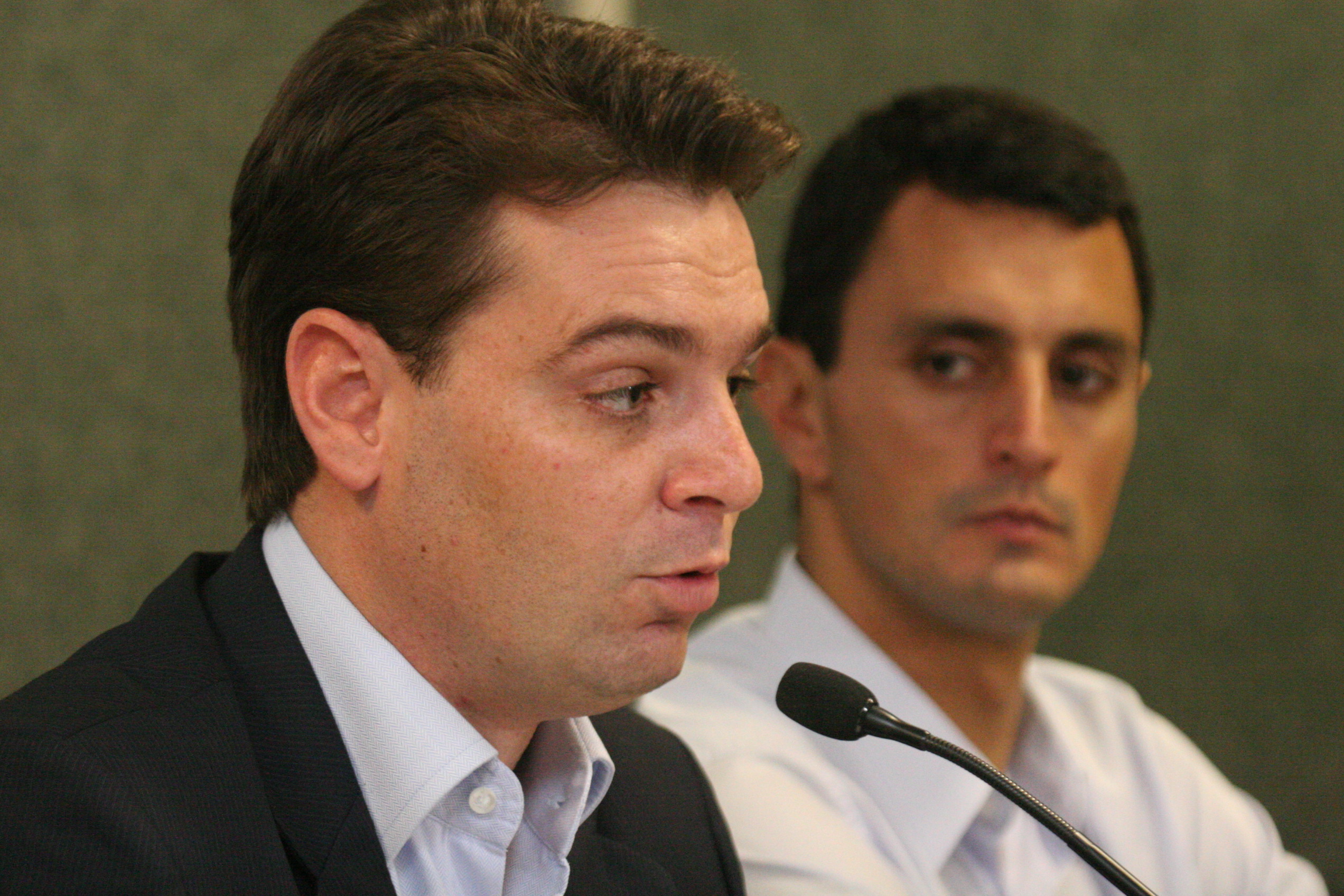 Coletiva com o Deputado Cesar Souza Junior, Prefeito eleito de Florianópolis  Foto Carlos Kilian