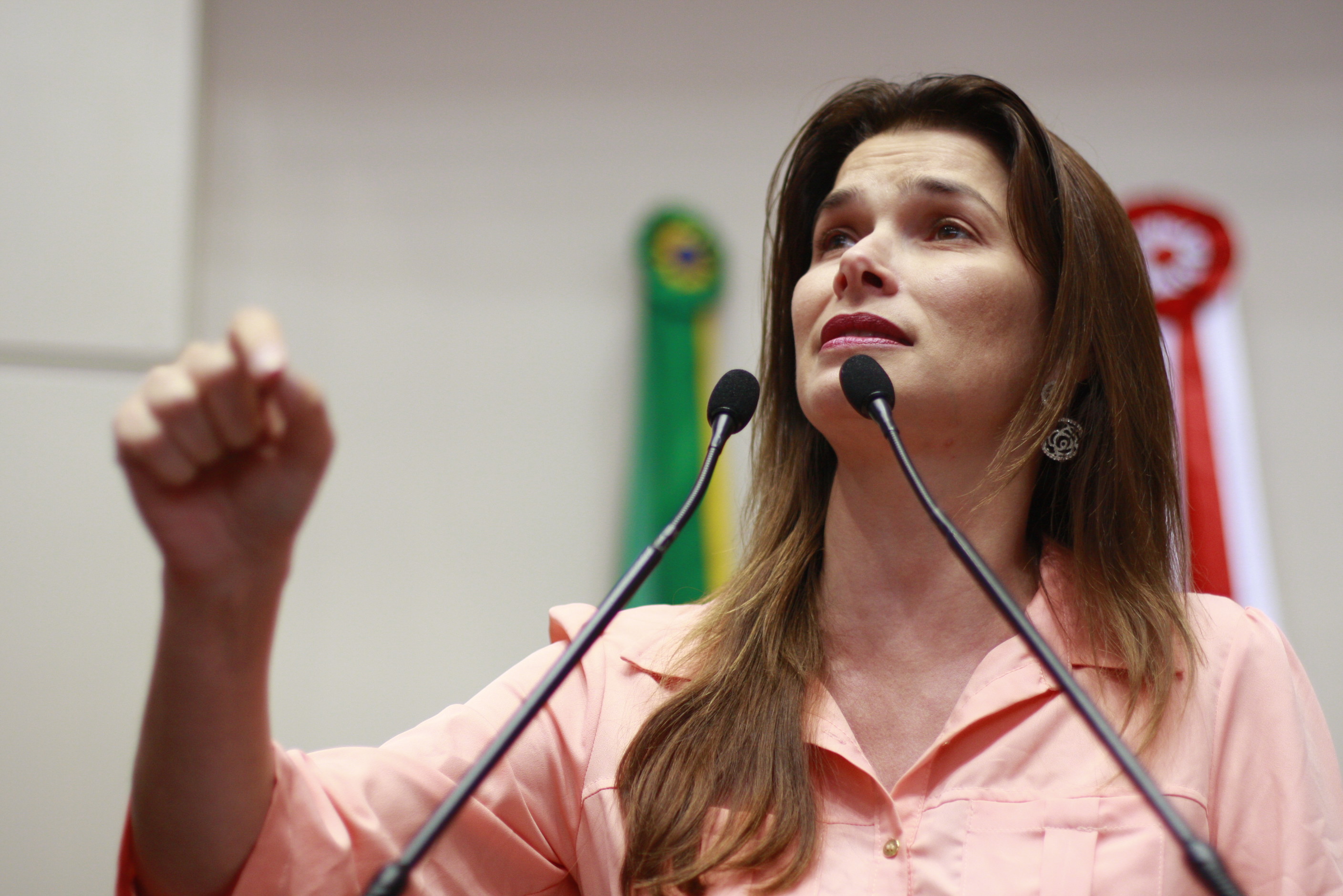 Sessão Ordinária - Plenário Osni Régis - Deputada Angela Albino (PCdoB) - Foto: Lucas Gabriel Diniz