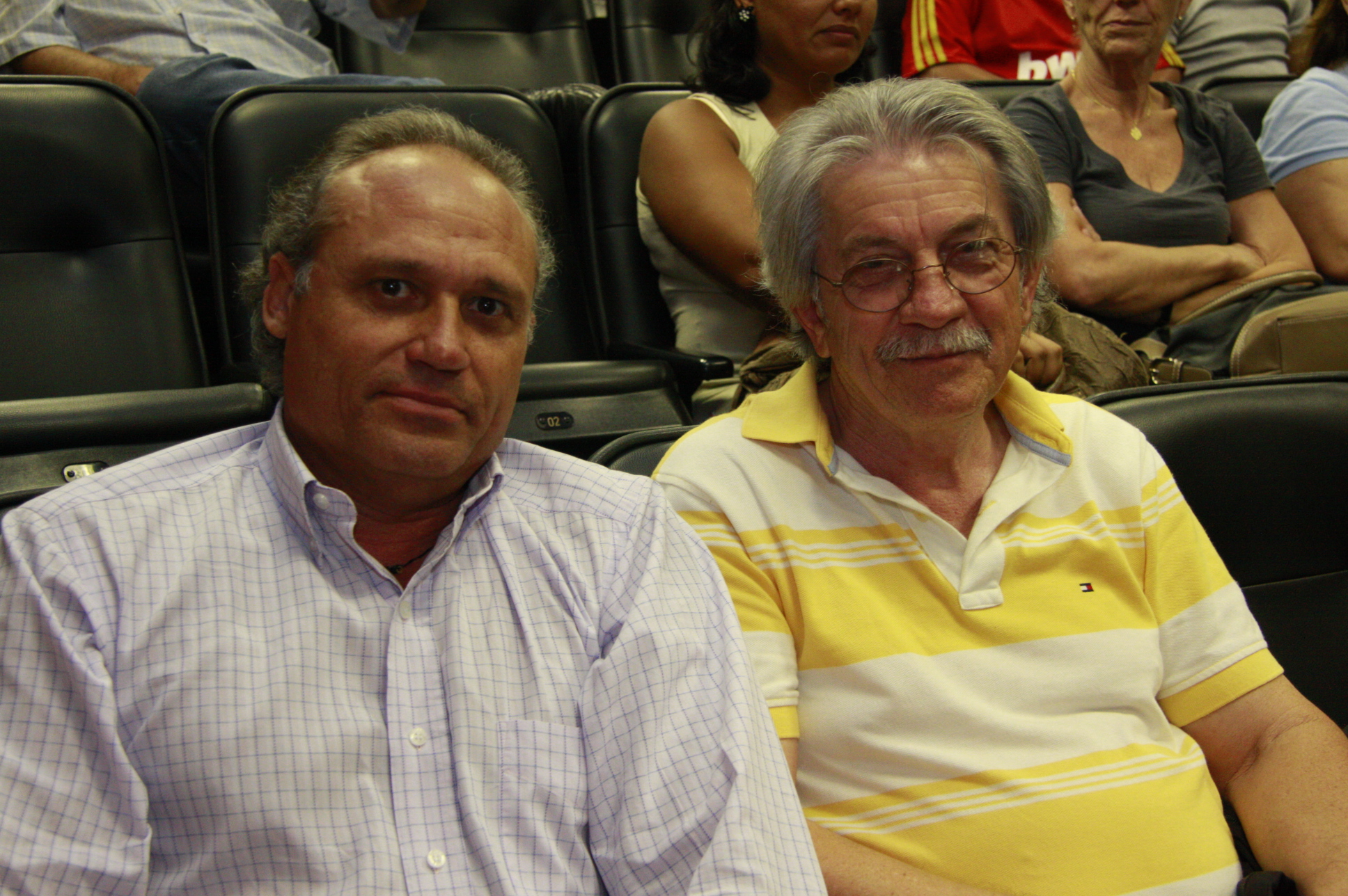 Cerimônia do Instituto Padre Vilson Groh - IVG     Leo Xavier e Padre Vilson Groh    Foto: Solon Soares