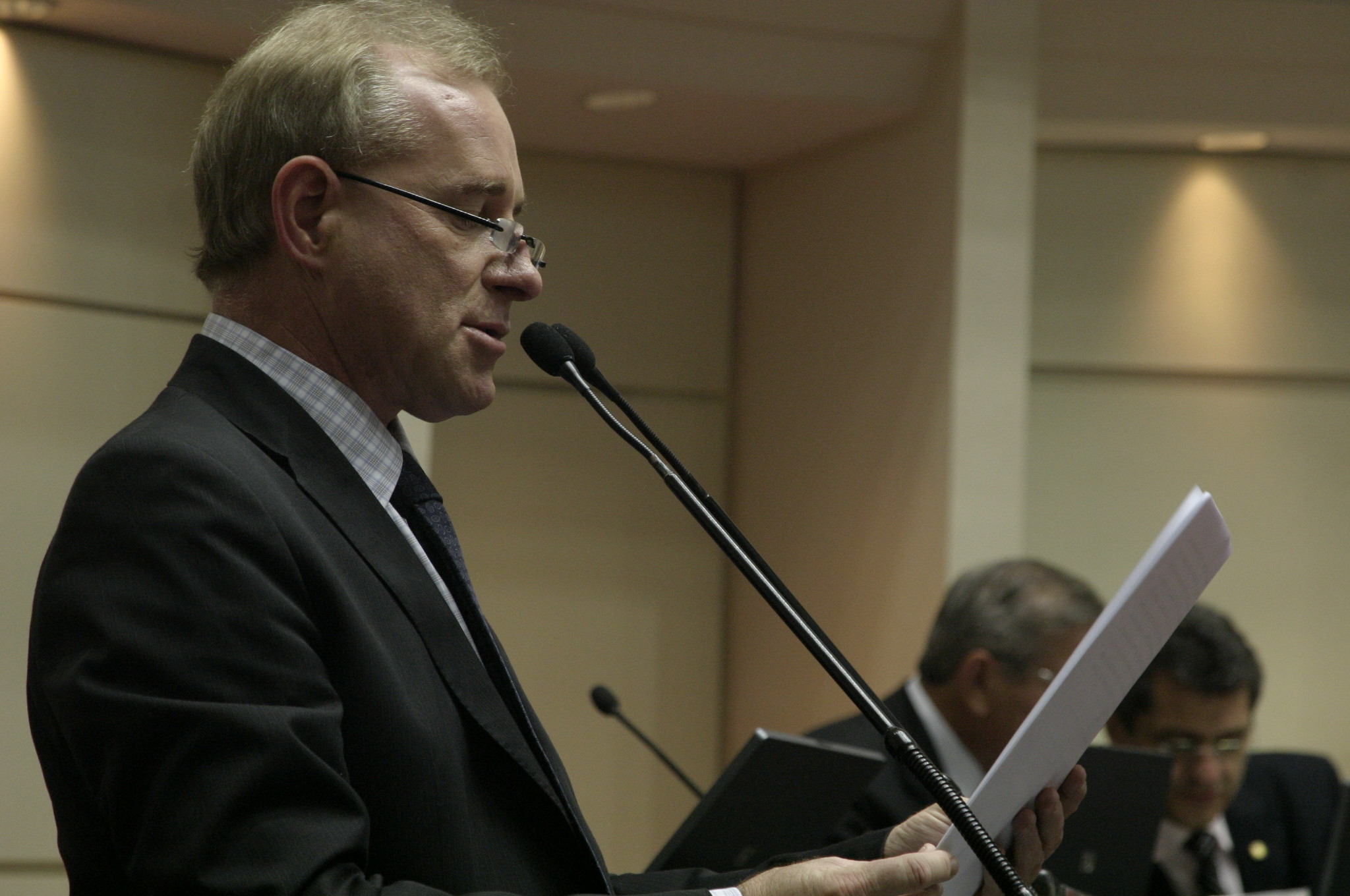 Sessão Ordinária - Plenário Osni Régis - Deputado Aldo Schneider (PMDB). Foto: Eduardo Guedes