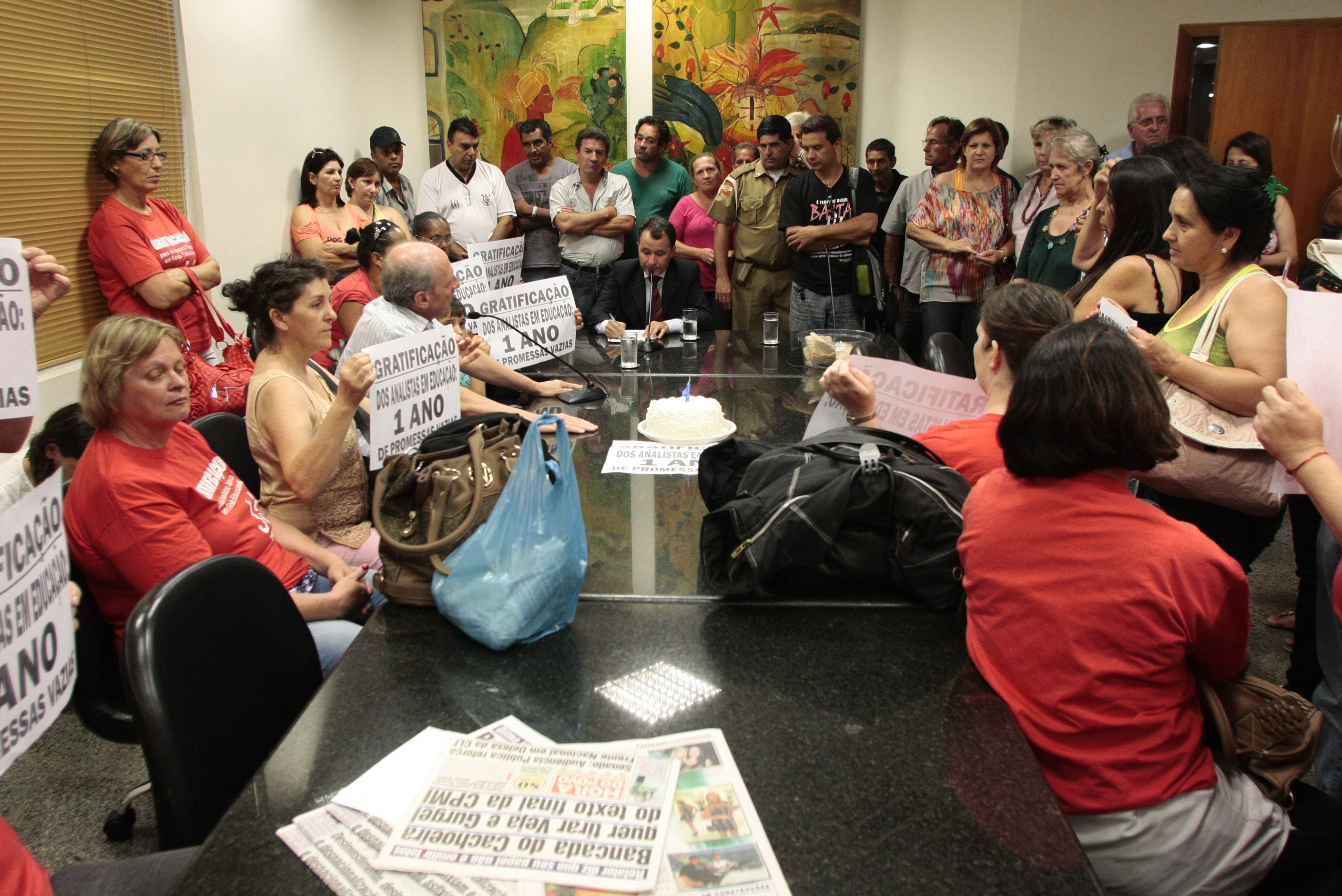 Coletiva com deputado Darci de Matos (PSD)