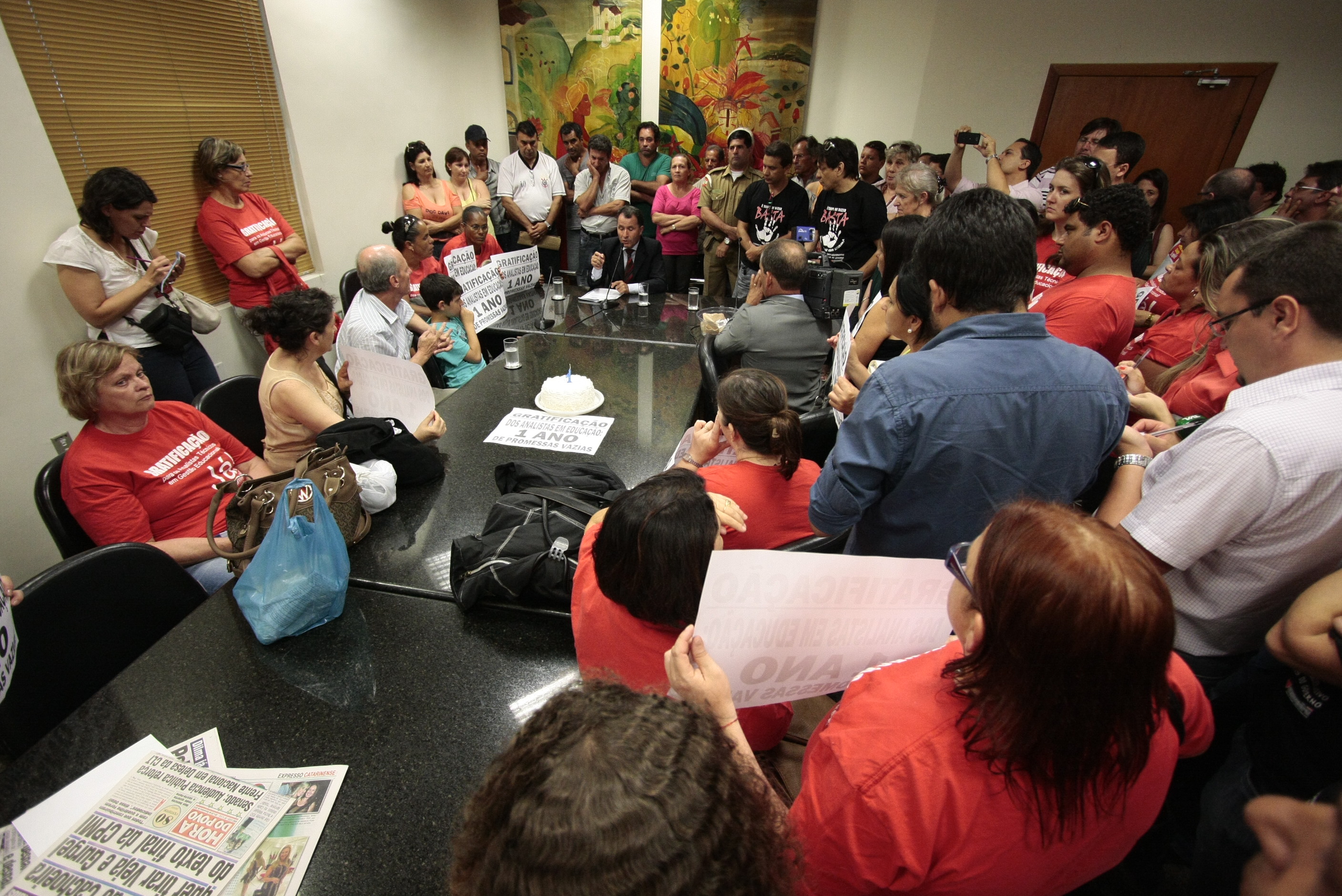 Coletiva com Deputado Darci de Matos (PSD) - Foto: Lucas Gabriel Diniz
