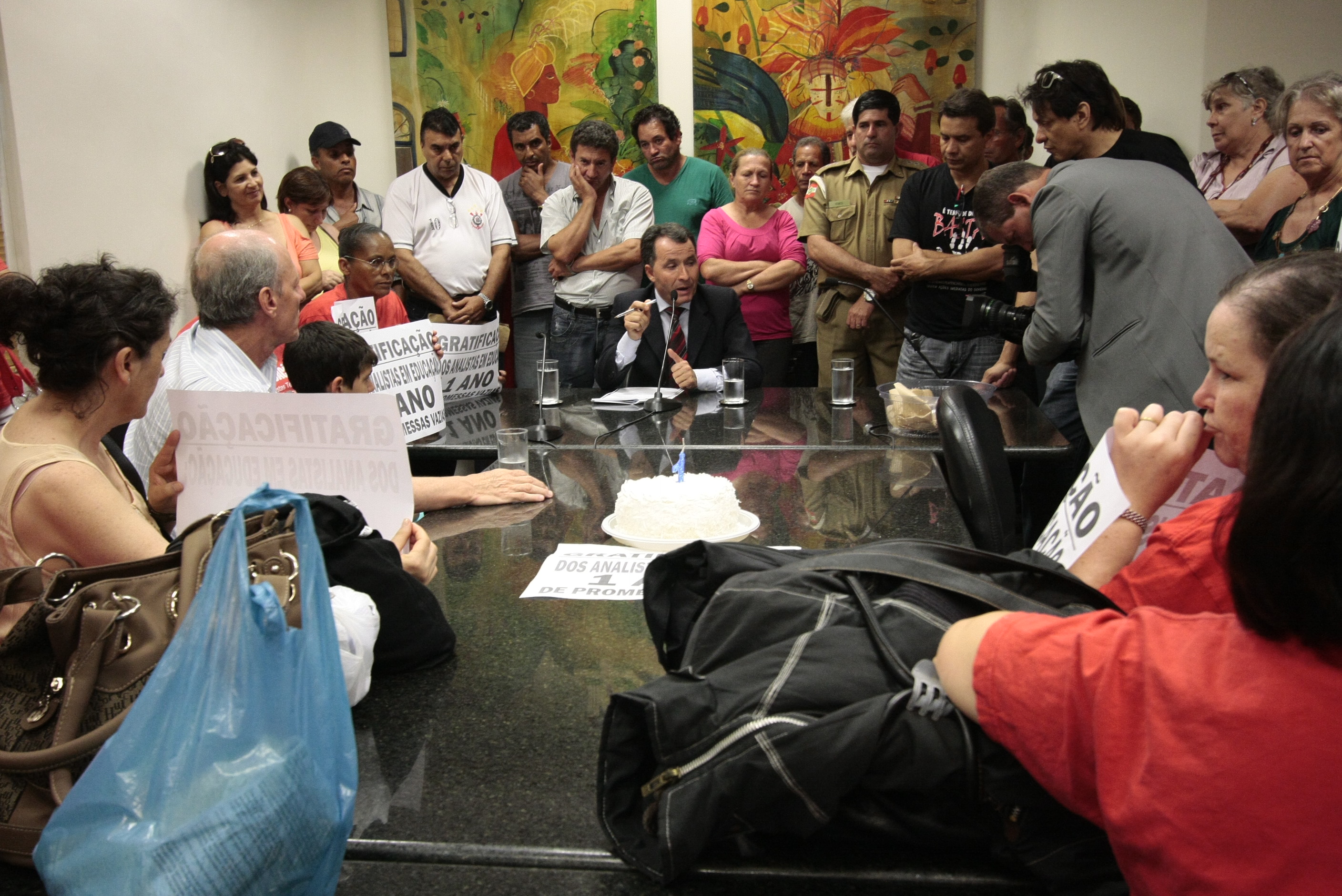 Coletiva com Deputado Darci de Matos (PSD) - Foto: Lucas Gabriel Diniz