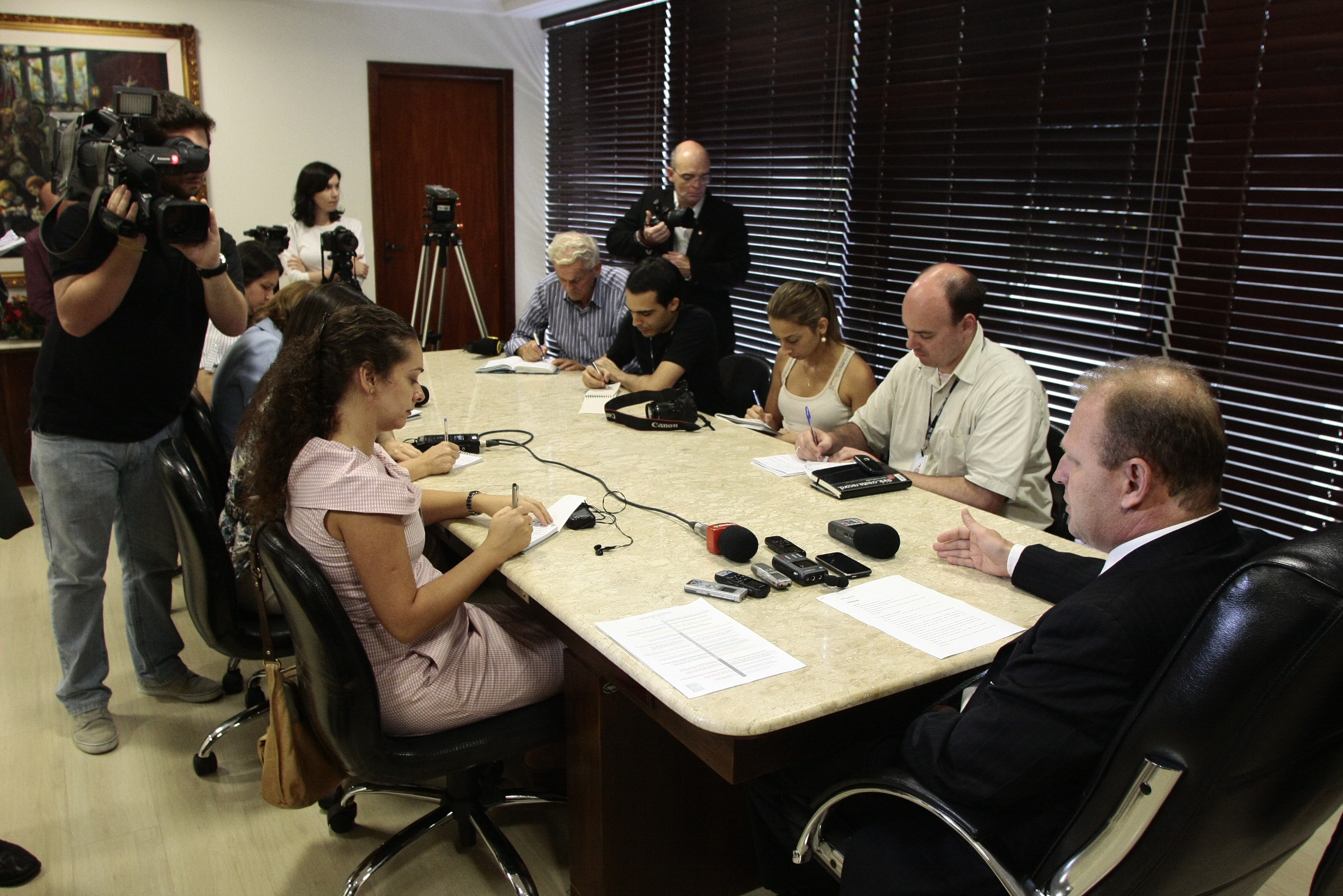 Coletiva com Gelson Merisio (PSD) - Lucas Gabriel Diniz