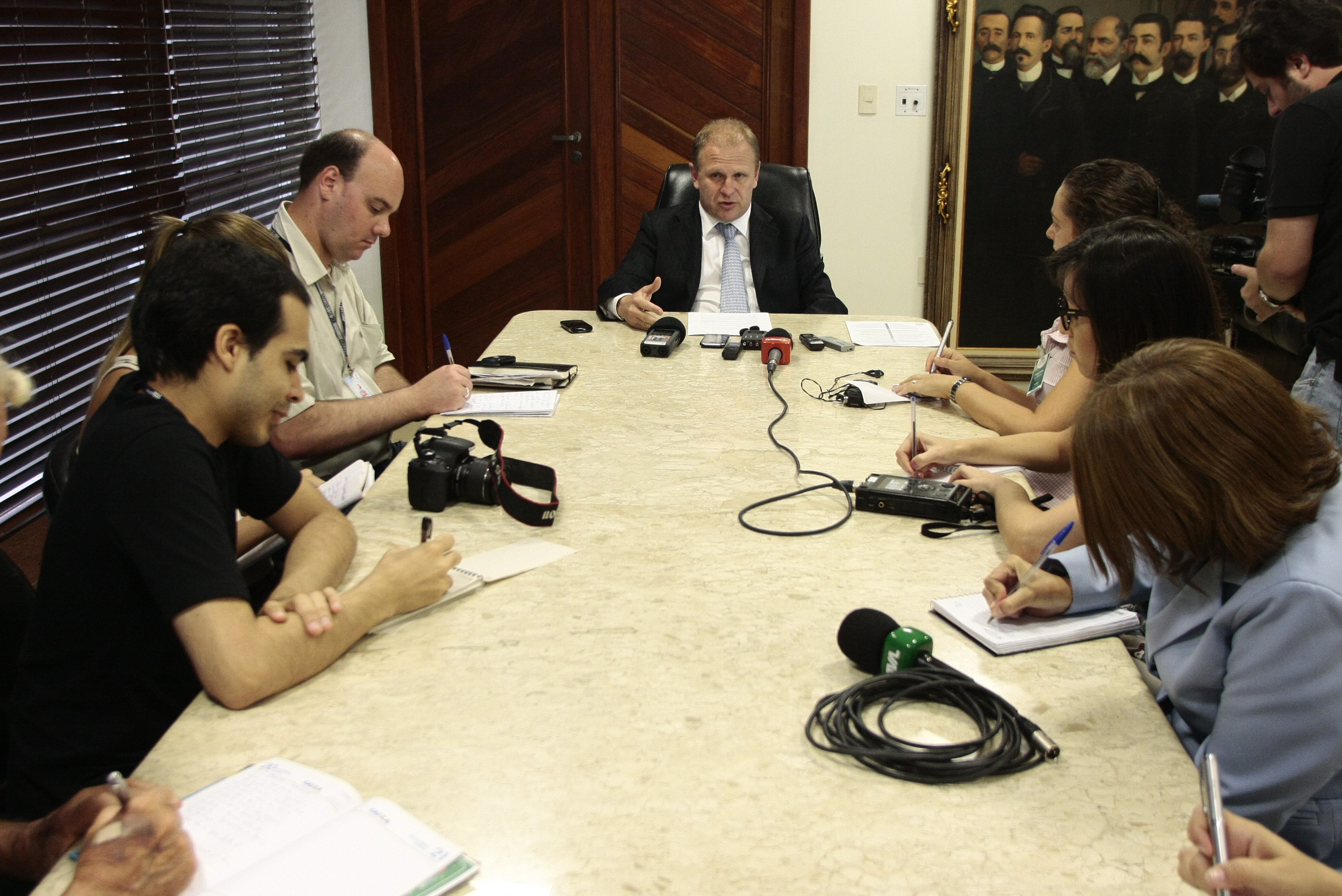 Coletiva com Gelson Merisio (PSD) - Lucas Gabriel Diniz