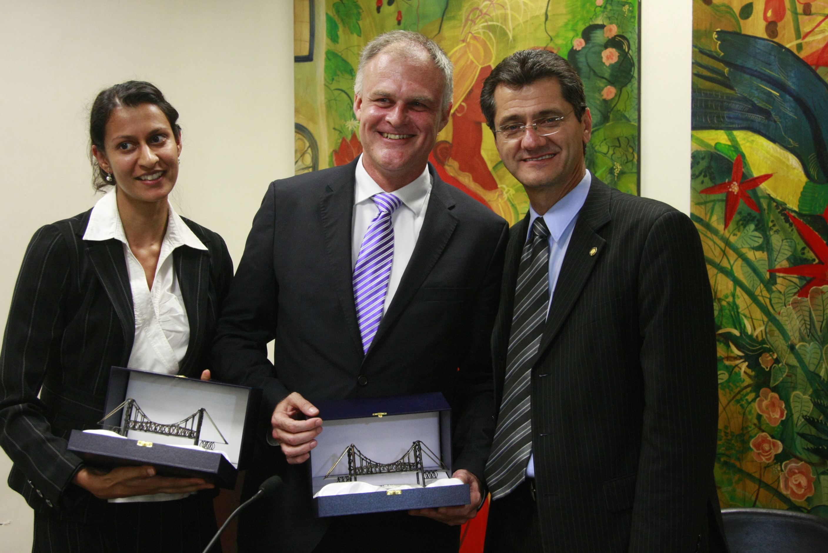 Visita de Bret Hacket, Embaixador da Austrália