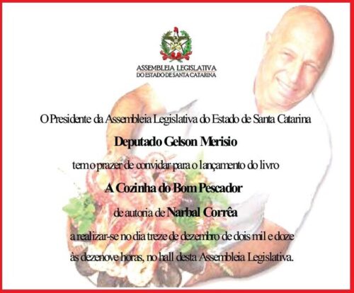 Culinária e pesca são temas do livro lançado esta noite na Assembleia