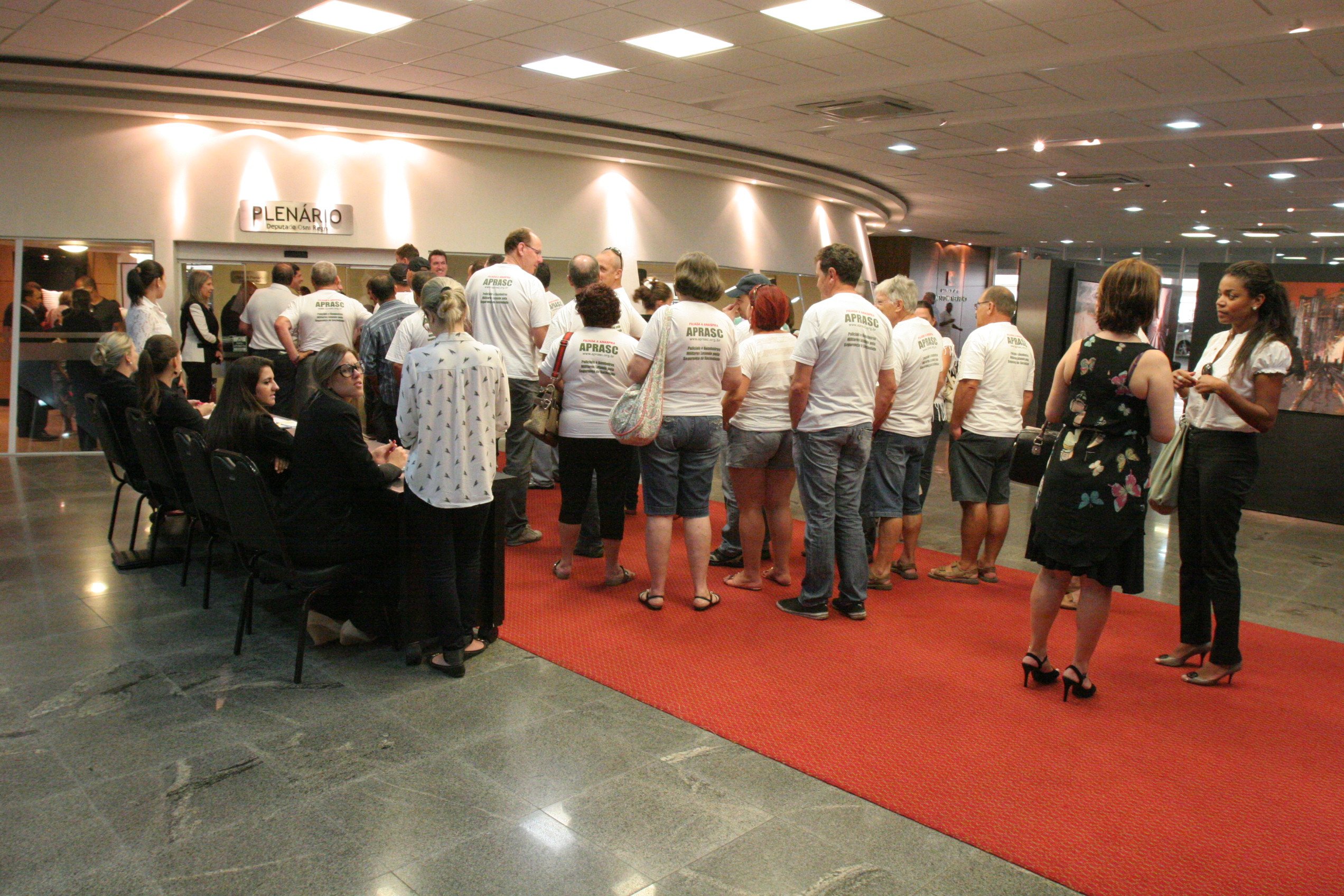 Movimentação no Hall