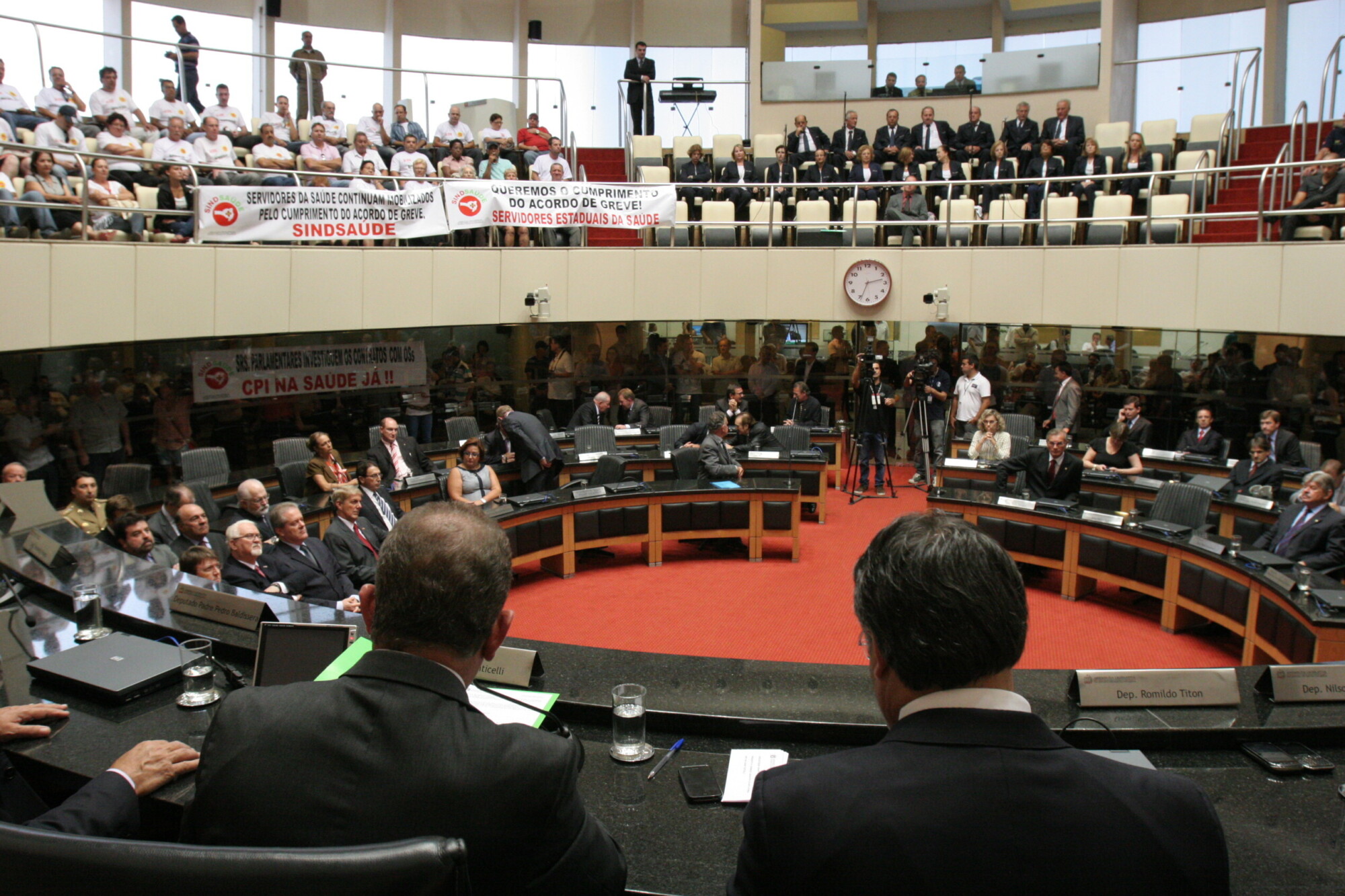 Sindicatos promovem manifestações na Alesc
