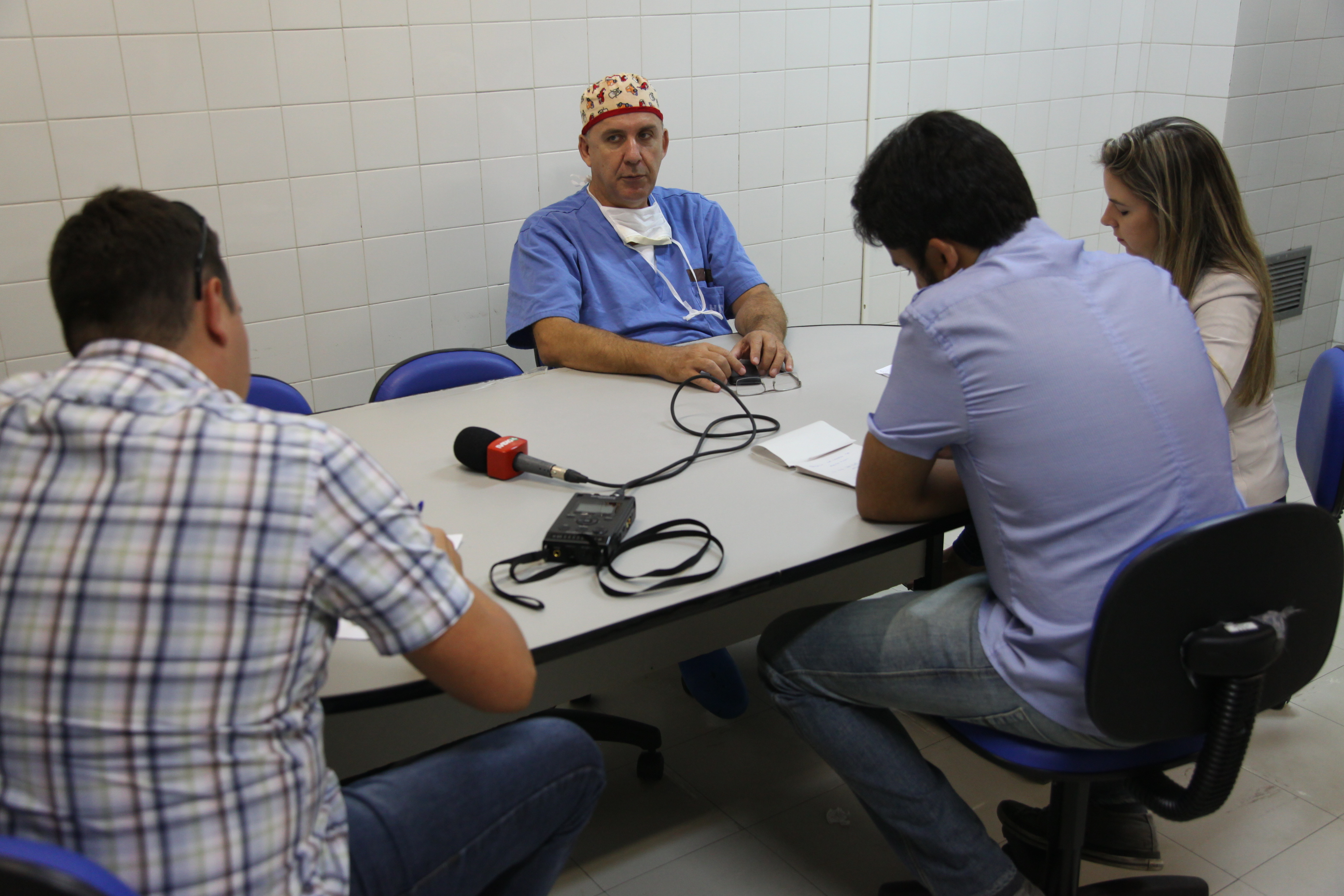 Entrevista - Gibi da Monica para Prevenção de Incêndios - Dr. Maurício Pereima, Chefe da Unidade de Queimados - Foto: Lucas Gabriel Diniz